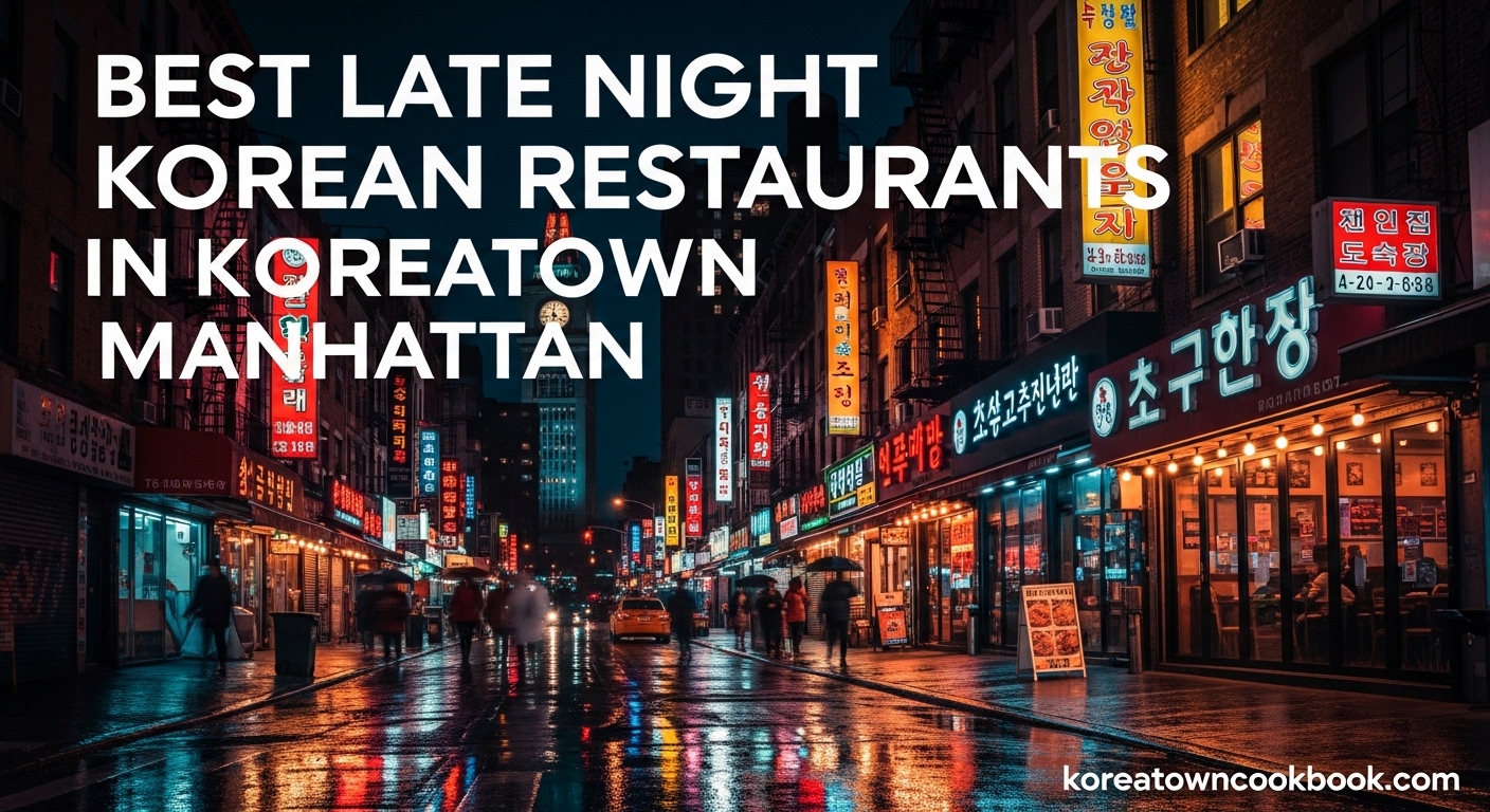 Best Late Night Korean Restaurants in Koreatown Manhattan