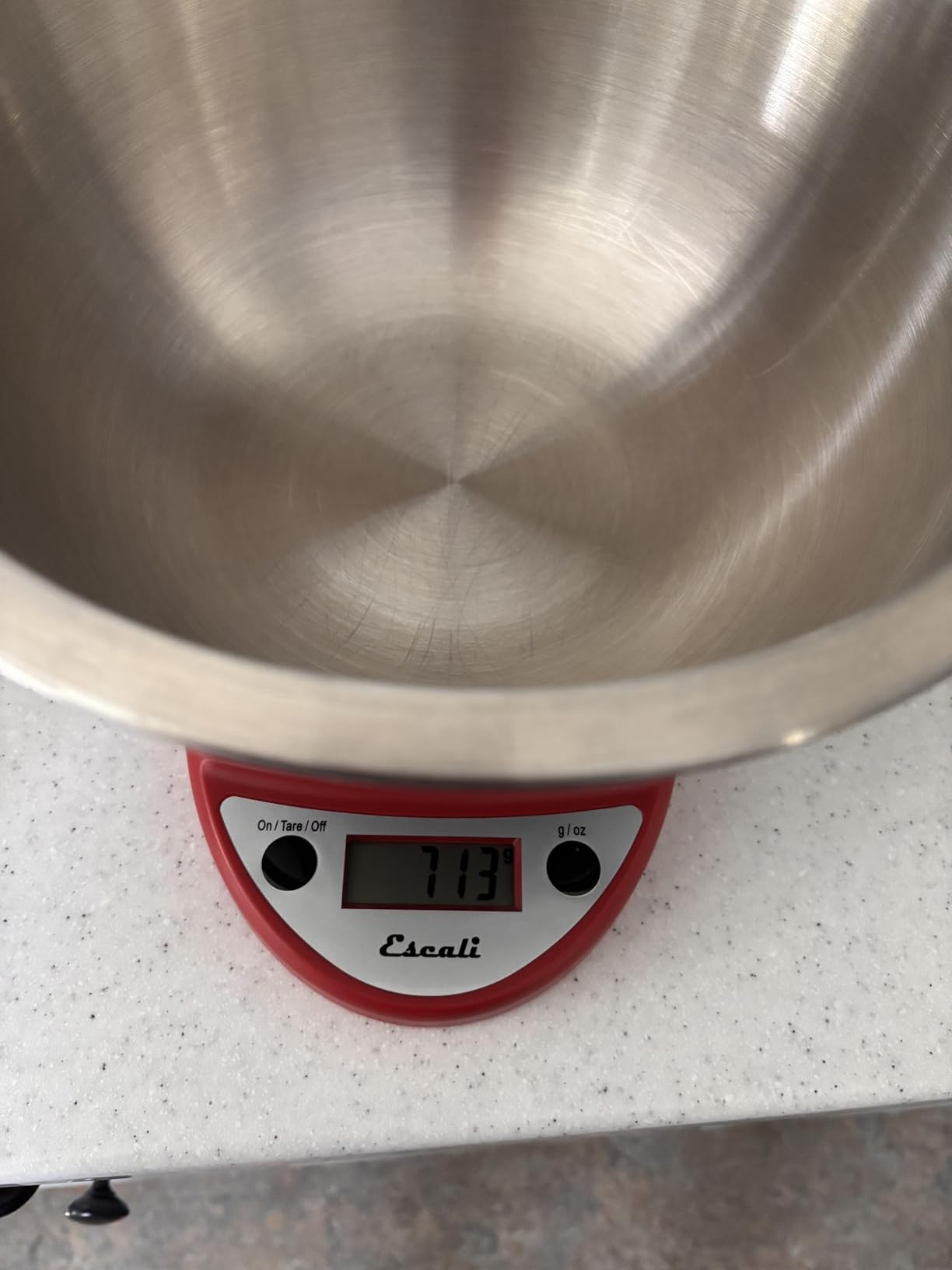 Escali Primo Digital Food Scale Multi-Functional Kitchen Scale and Baking Scale for Precise Weight Measuring and Portion Control, 8.5 x 6 x 1.5 inches, Chrome customer photo 2