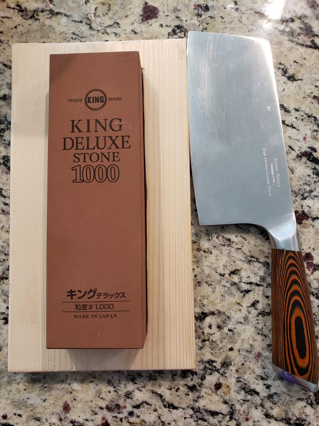 KING Grain Sharpening Stone, #1000, Medium - Classic Japanese Whetstone customer photo 1