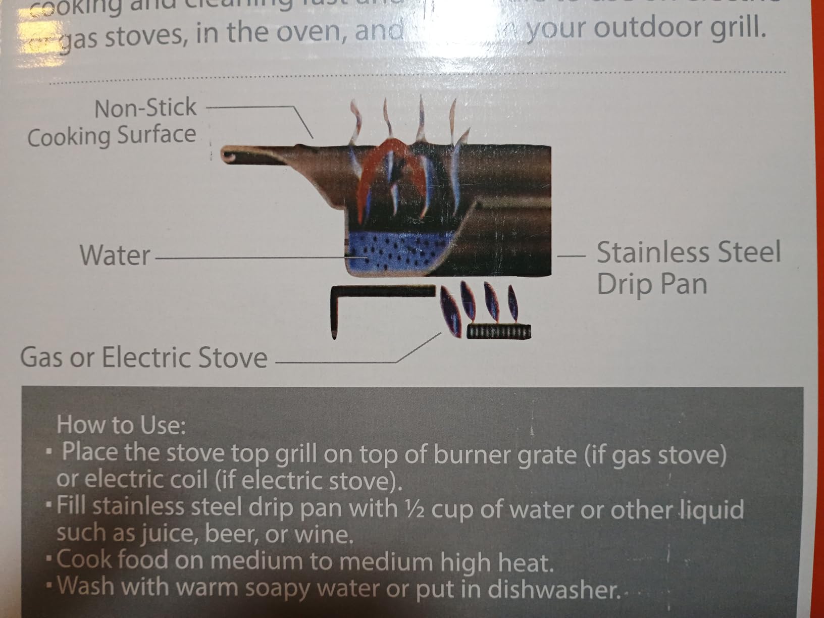 Kitchen + Home Stove Top Smokeless Grill Indoor BBQ, Stainless Steel with Double Coated Non Stick Surface customer photo 1