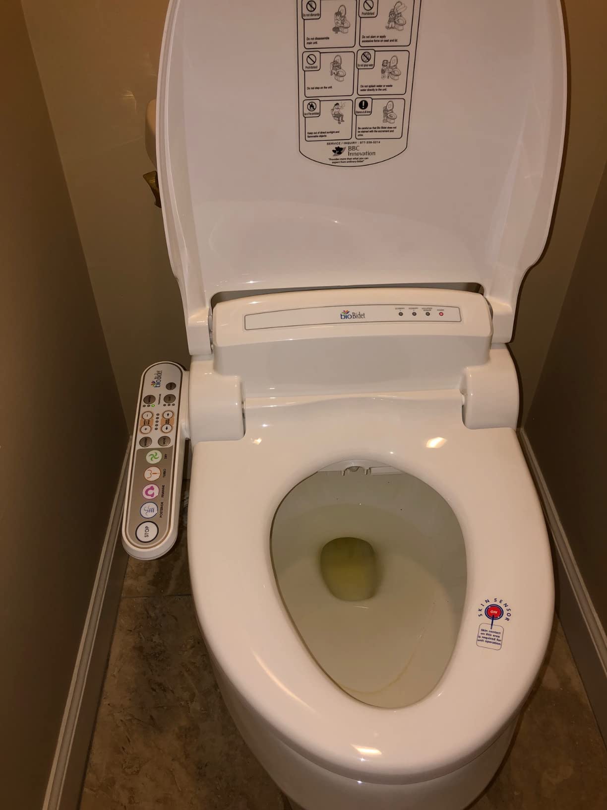 Bio Bidet by Bemis BB-800 Bidet Toilet Seat, Adjustable Warm Water, Round, White customer photo 1