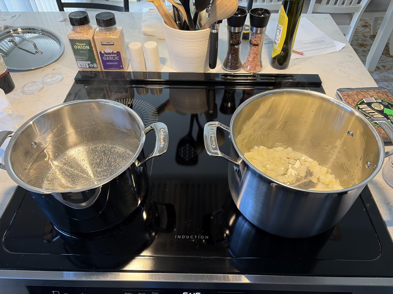 Cuisinart Stainless Steel Pots and Pans Set, Induction Compatible, 12 pc | 12-pc Cuisinart stainless steel cookware set with saucepans, saute pan, stockpot, & skillets, oven safe to 500F, MCPS-12N customer photo 1