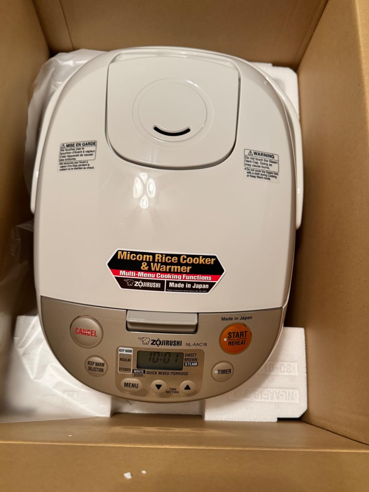 Zojirushi NL-AAC10 Micom Rice Cooker (Uncooked) and Warmer, 5.5 Cups/1.0-Liter customer photo 1