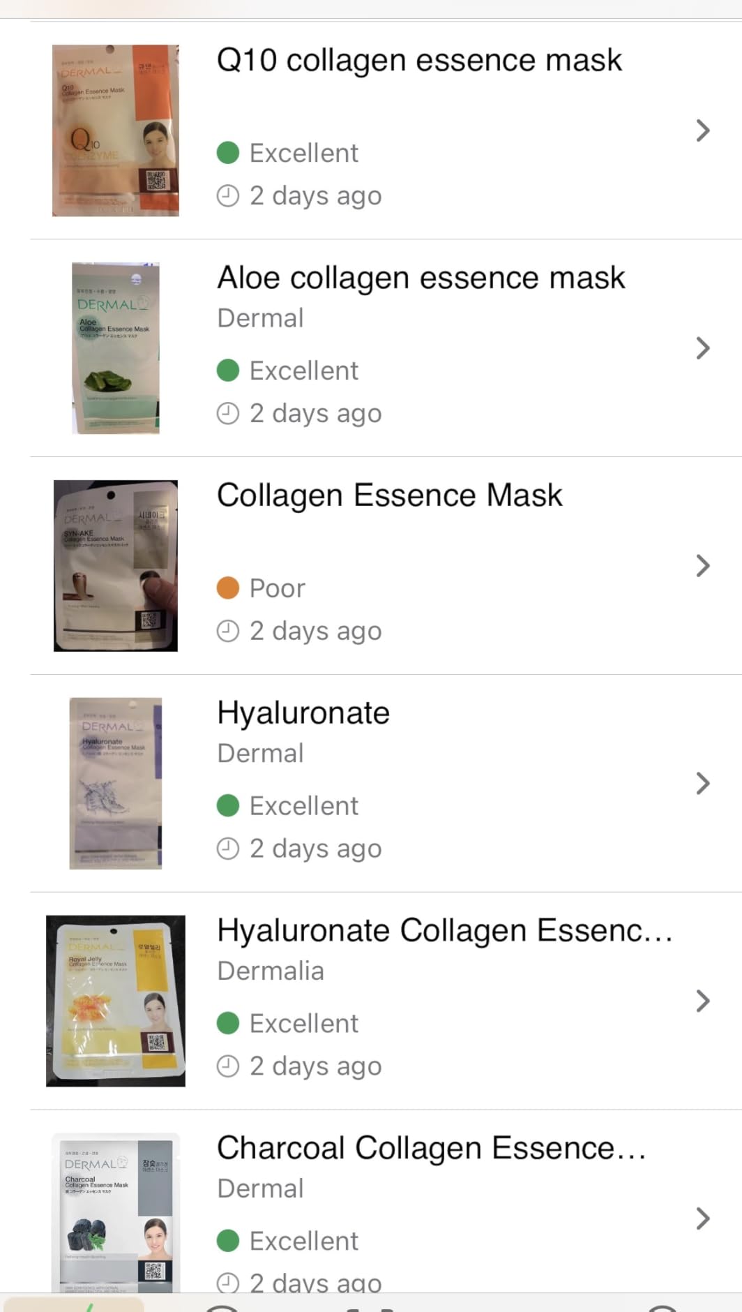 DERMAL Collagen Essence Sheet Mask 16 Combo Pack - 16 Days Daily Skin Therapy for Glow - Aloe, Snail, Vitamin Variety Gift Set - K-Beauty customer photo 1