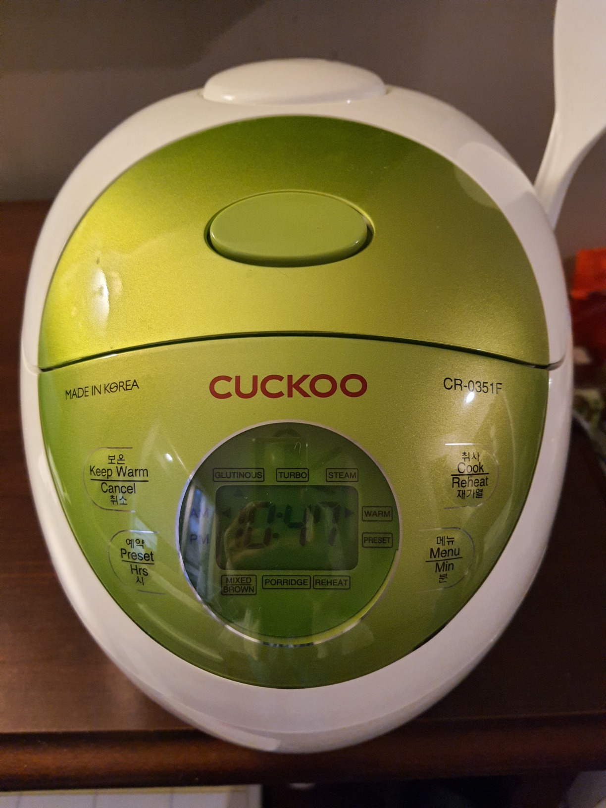 CUCKOO Micom Rice Cooker 3 Cup Uncooked / 6 Cup Cooked, Korean Fuzzy Logic Rice Cooker Small with Delay Timer & Keep Warm Setting, Versatile Food Steamer with Non-Stick Inner Pot, Red (CR-0351F) customer photo 1