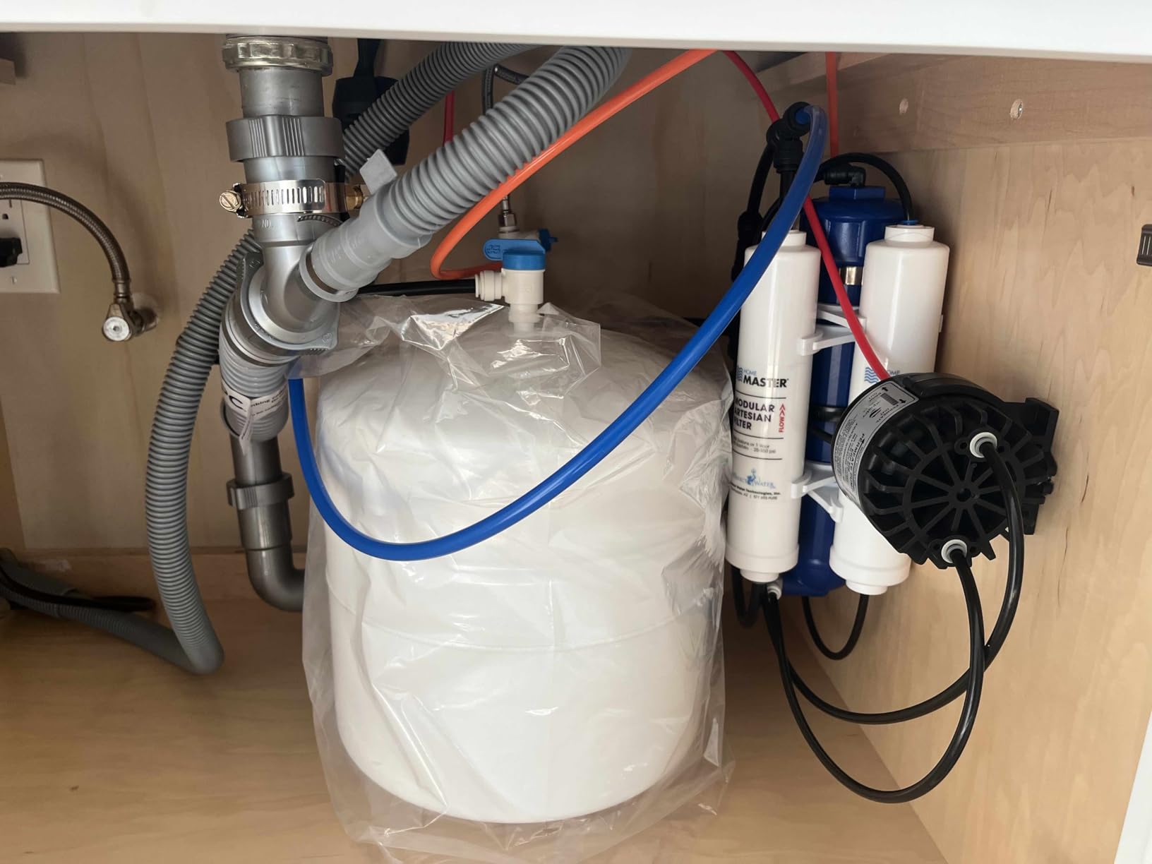 Home Master TMAFC-ERP Artesian Full Contact Reverse Osmosis System, 7-Stages, Patented 2-Pass Alkaline Remineralization, Fast 4.5s Fill Rate, 1:1 Waste Ratio, 8.5