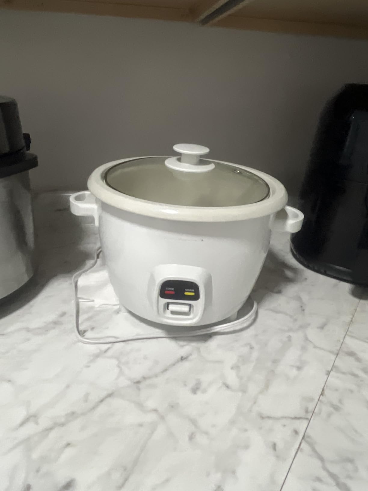 AROMA Rice Cooker, 3-Cup (Uncooked) / 6-Cup (Cooked), Small Rice Cooker, Oatmeal Cooker, Soup Maker, Auto Keep Warm, 1.5 Qt, White, ARC-363NG customer photo 2