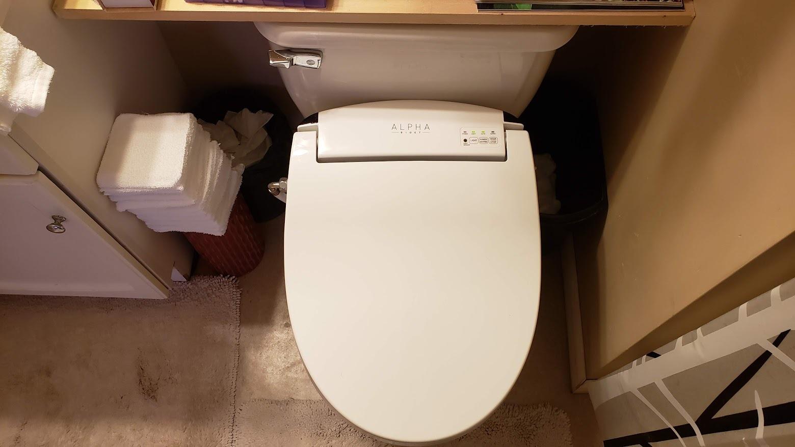 Alpha Bidet JX2 Elongated Bidet Toilet Seat, White, Endless Warm Water, *NEW* Bowl Mist, LED Light, Quiet Operation, Wireless Remote, Stainless Steel Nozzle, Sittable Lid, 3 Year Warranty customer photo 2