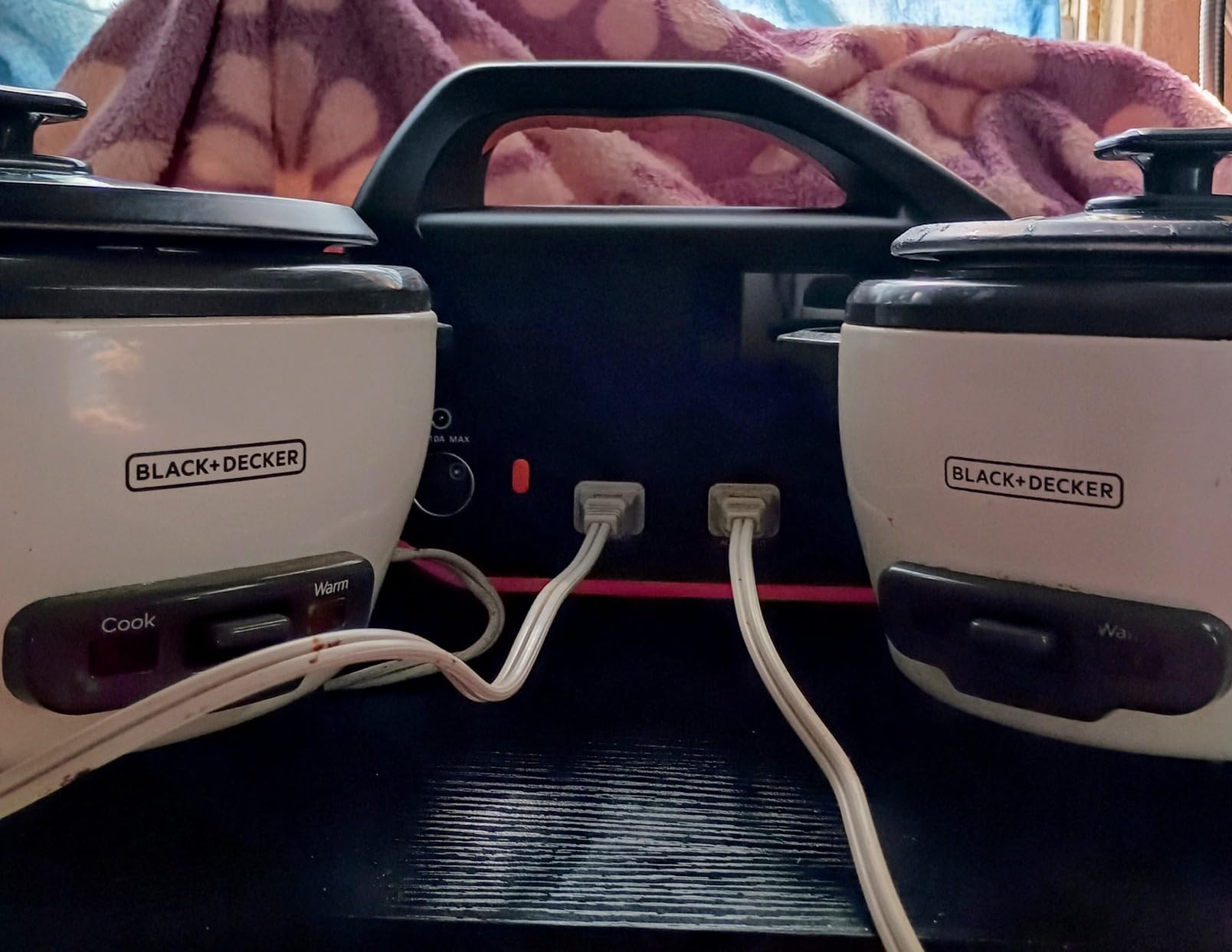 BLACK+DECKER Rice Cooker, 1.5-Cup Uncooked (3-Cup Cooked) Rice, Steaming Basket, Removable Non-Stick Bowl, One-Touch, White customer photo 2