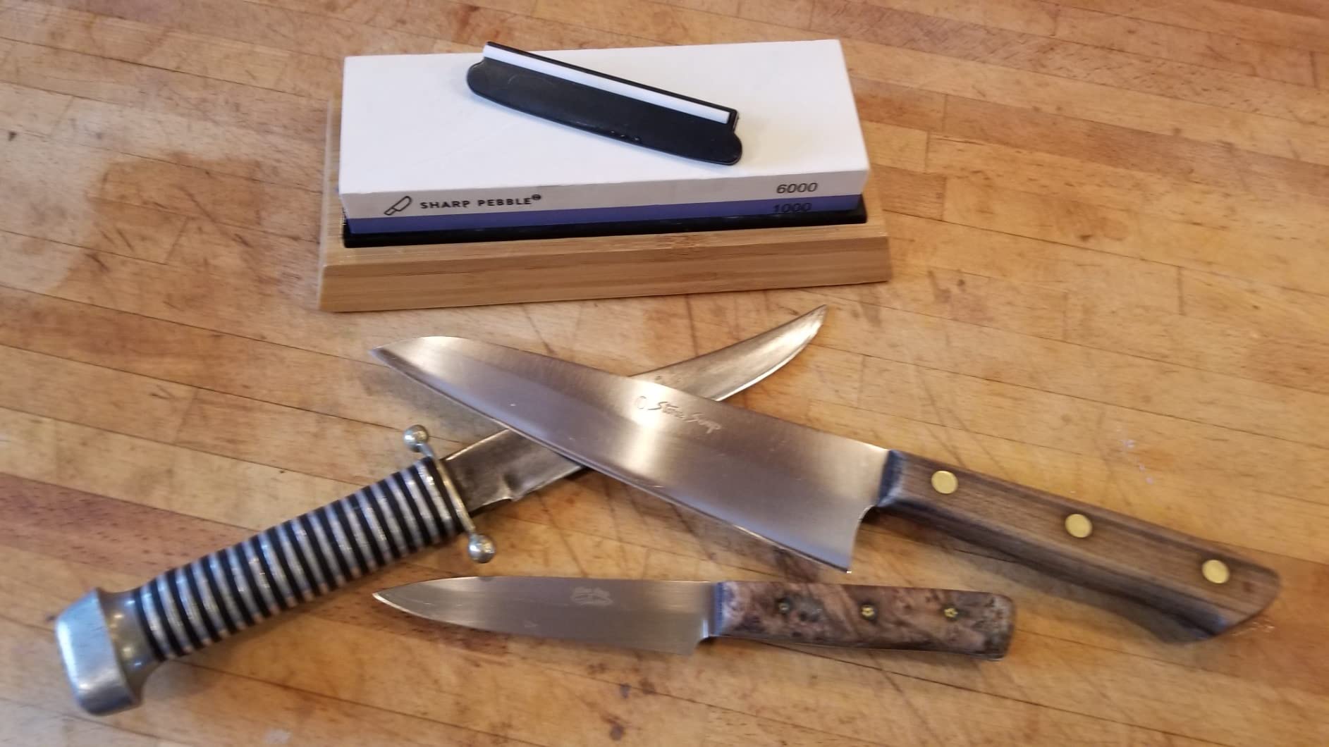 Sharp Pebble Premium Whetstone Knife Sharpening System - 1000/6000 Grit customer photo 1