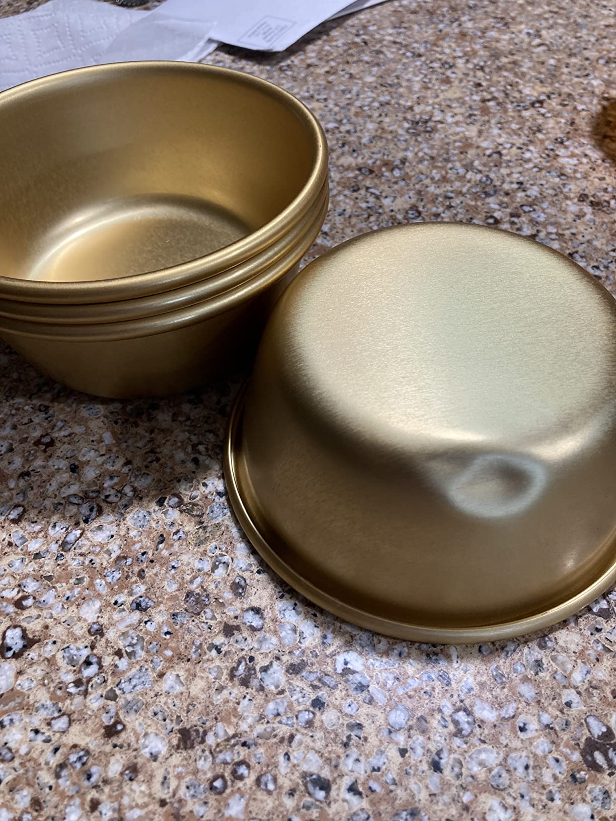 Set of 4 Nickel Silver Plated Aluminum Traditional Bowls for Korean Raw Rice Wine Ramen Noodles customer photo 1