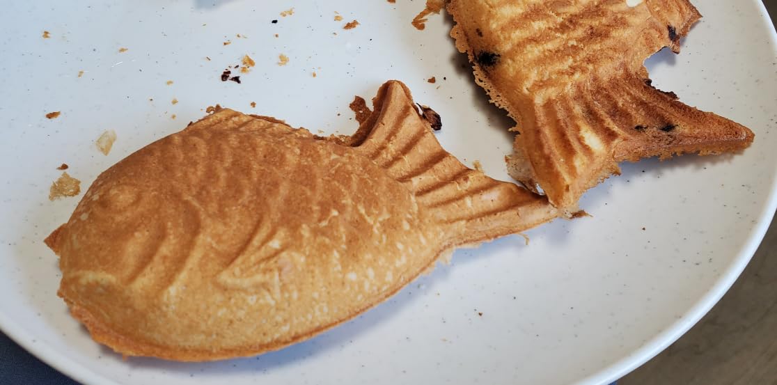 COOKKING - Taiyaki Japanese Fish-shaped Pancake Double Pan, Made in Korea customer photo 1
