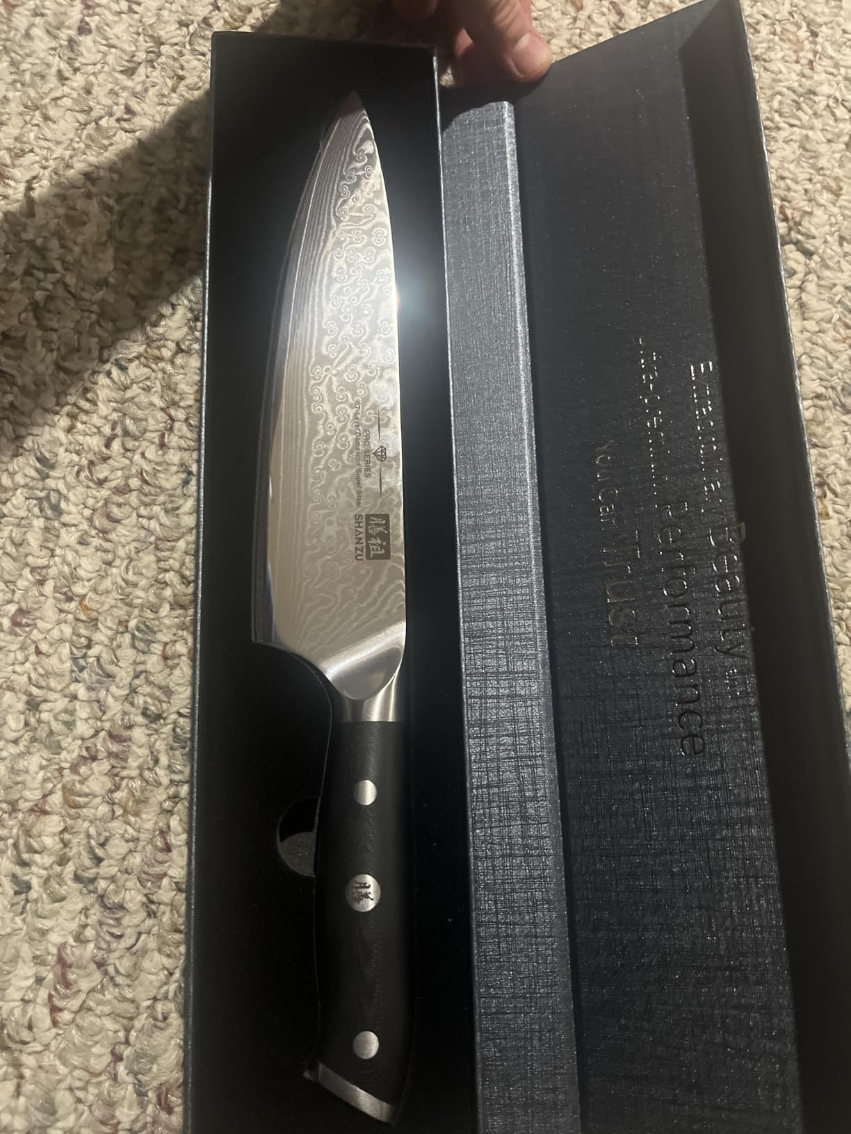 SHAN ZU Chef Knife 8 Inch Japanese Steel Damascus Kitchen Knife, Professional High Carbon Super Steel customer photo 1