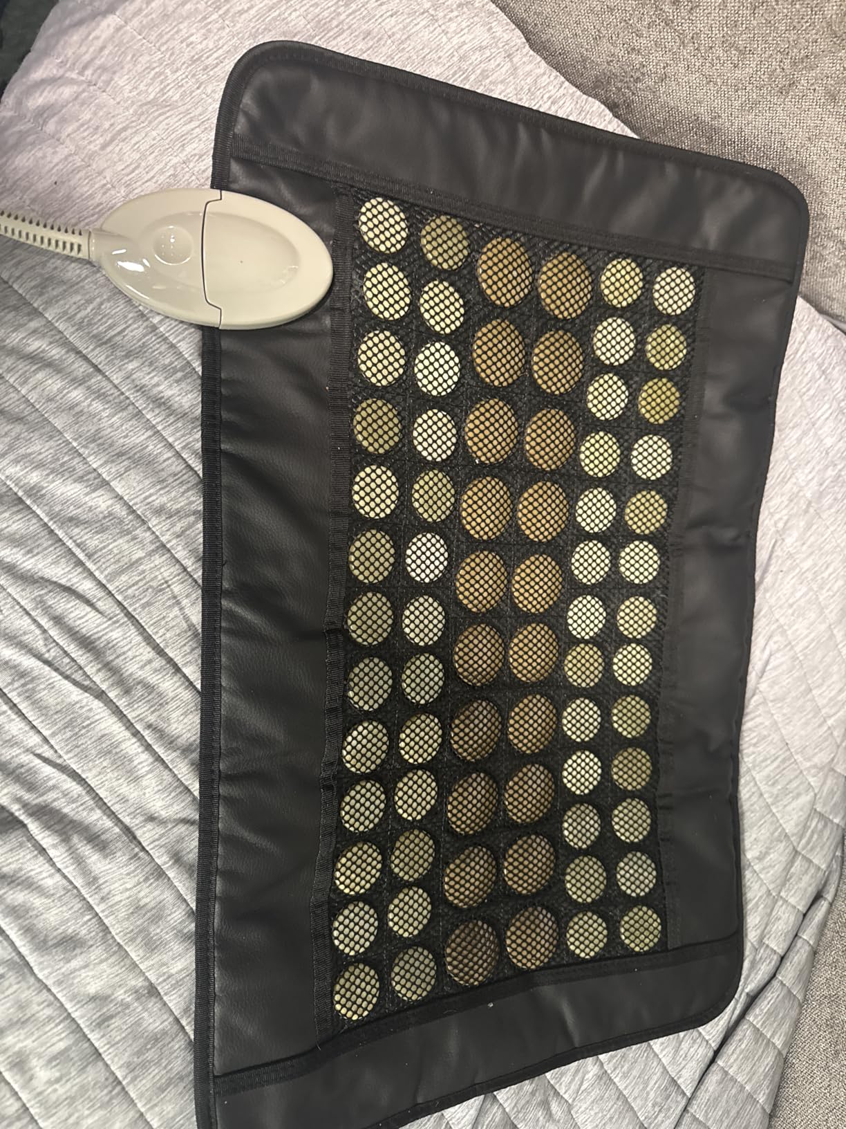 UTK Heating Pad for Back, 5X Deeper Back Pain Relief, Far Infrared Heating Pad with Natural Jade, FSA-HSA Eligible, Hotter to 149℉, 4H Auto Off, Travel Bag, Memory Function, 23.5