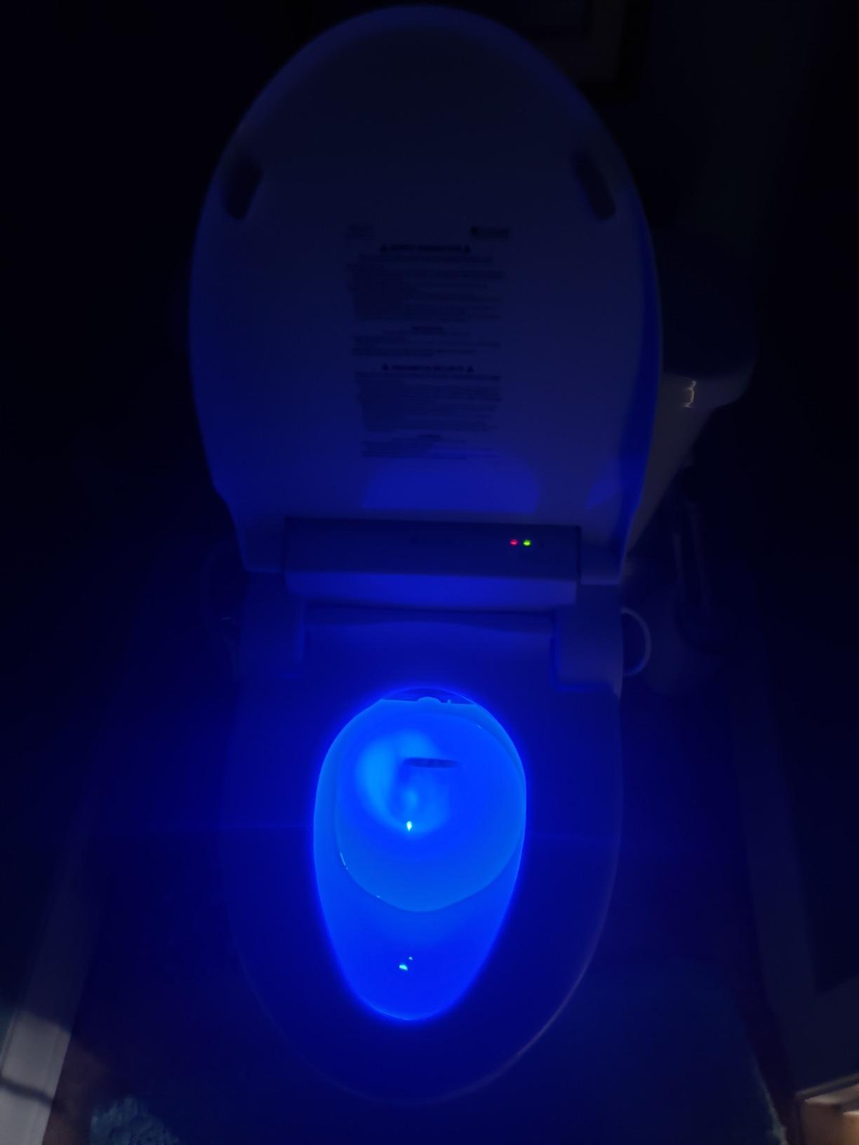Brondell Swash SE600 Bidet Toilet Seat, Fits Elongated Toilets, White - Oscillating Stainless-Steel Nozzle, Warm Air Dryer, Ambient Nightlight customer photo 2