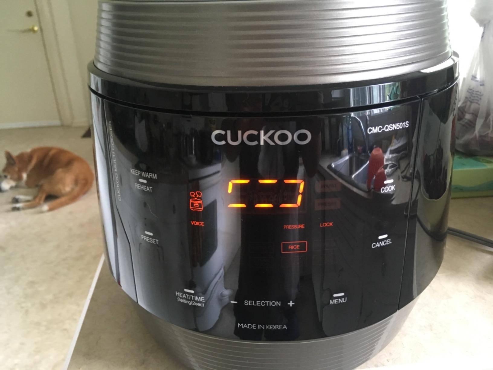 CUCKOO Electric Pressure Cooker 5QT, Versatile Slow Cooker with 10 Menu Options, High Pressure Food Steamer, Instant Multicooker with Stainless Steel Non-Stick Inner Pot (CMC-QSB501S) customer photo 2