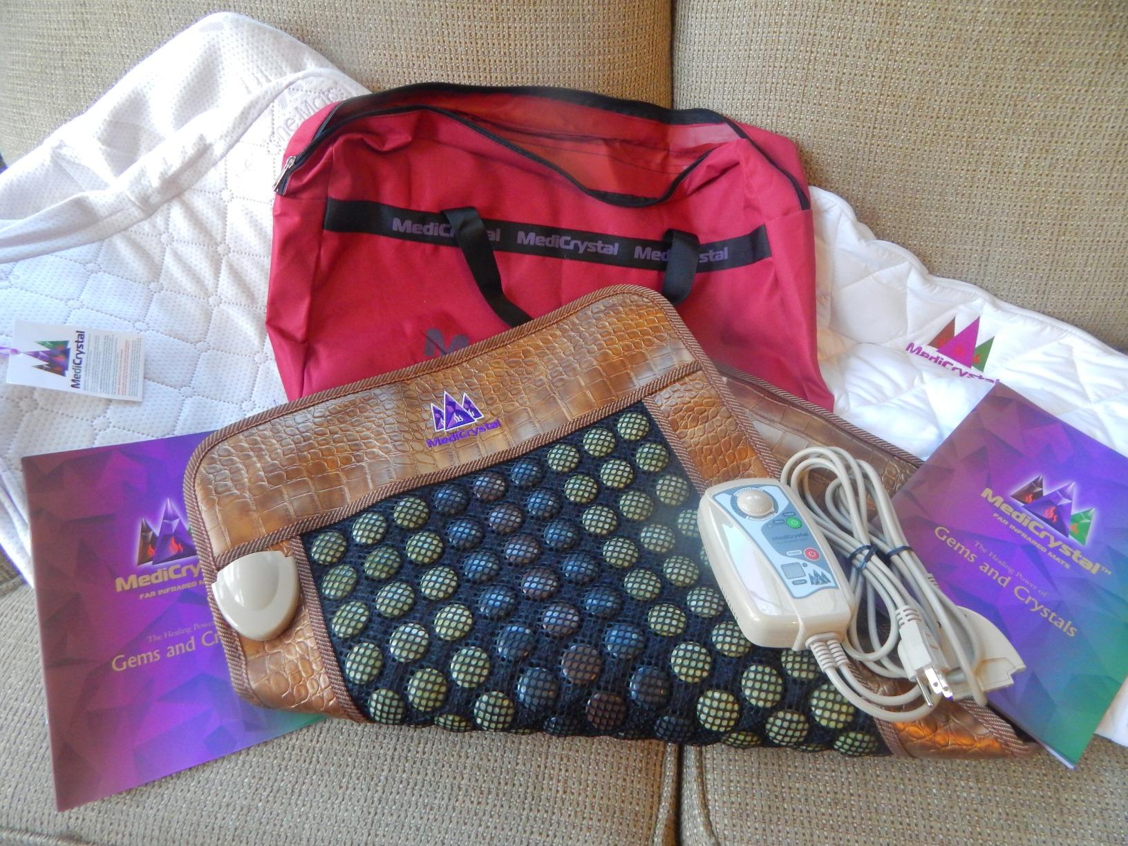 ThermoGem Infrared Heating Pad with Amethyst, Tourmaline & Jade - Natural Crystals Flexible Biomat for Pain Relief, Relaxation & Wellness, Medium 20W x 32L Negative Ions & Far Infrared Heat Therapy customer photo 2