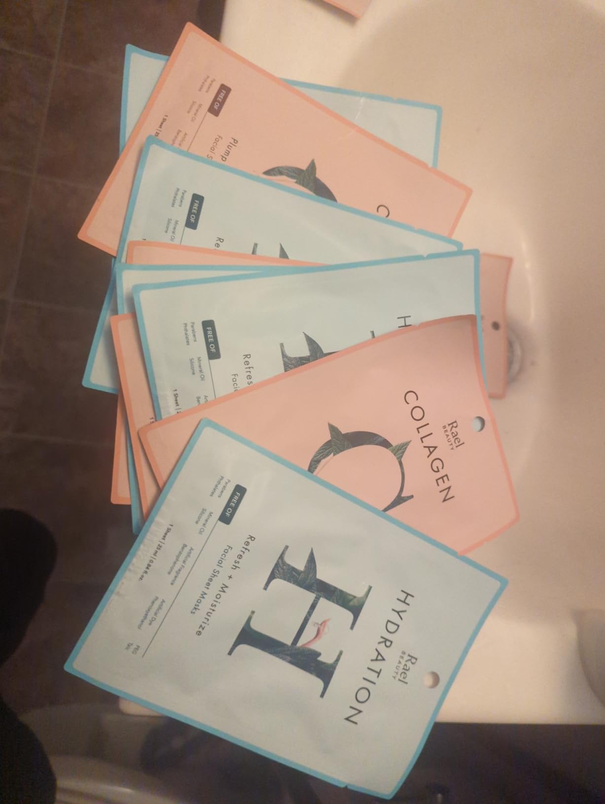 Rael Face Mask Skin Care, Collagen Face Masks - Bamboo Facial Sheet Mask, Korean Skincare, with Collagen Essence and Fruit Extracts, Nourishing and Hydrating, All Skin Types (Collagen, 5 Sheets) customer photo 2