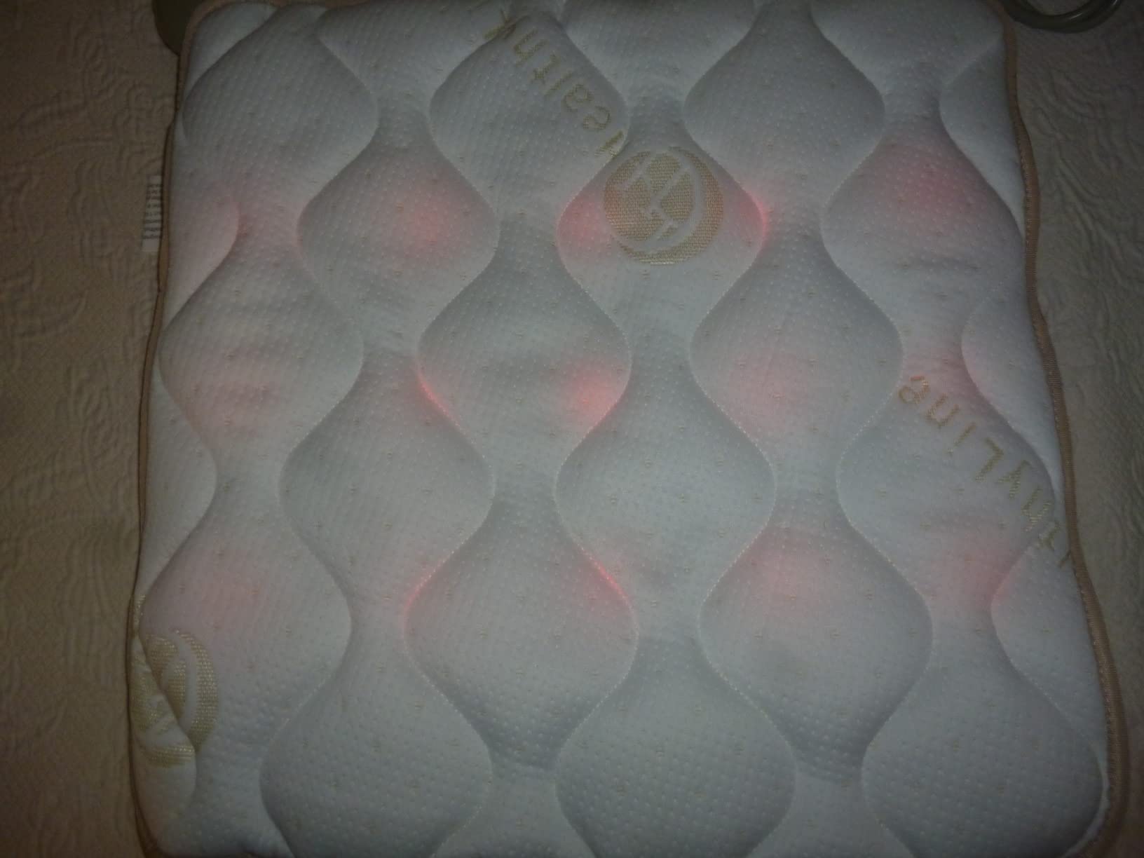 HealthyLine TAJ Far Infrared Heating Pad - Small Natural Crystal Gemstones Mat - Electric Auto Shut Off - Rejuvenating Negative Ions and Photon Lights - 32 x 20 customer photo 2