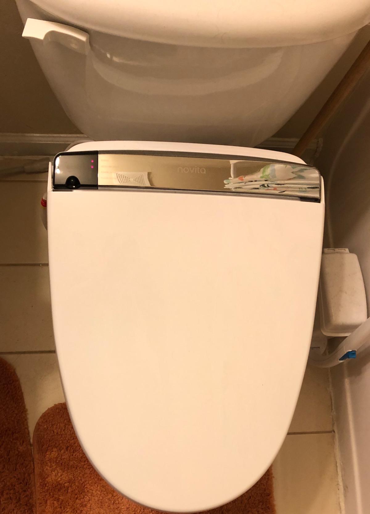 KOHLER BH93-N0 Novita Round Electric Bidet Toilet Seat, Heated Bidet Seat for Existing Toilets, Bidet Warm Water with Dryer, White customer photo 2