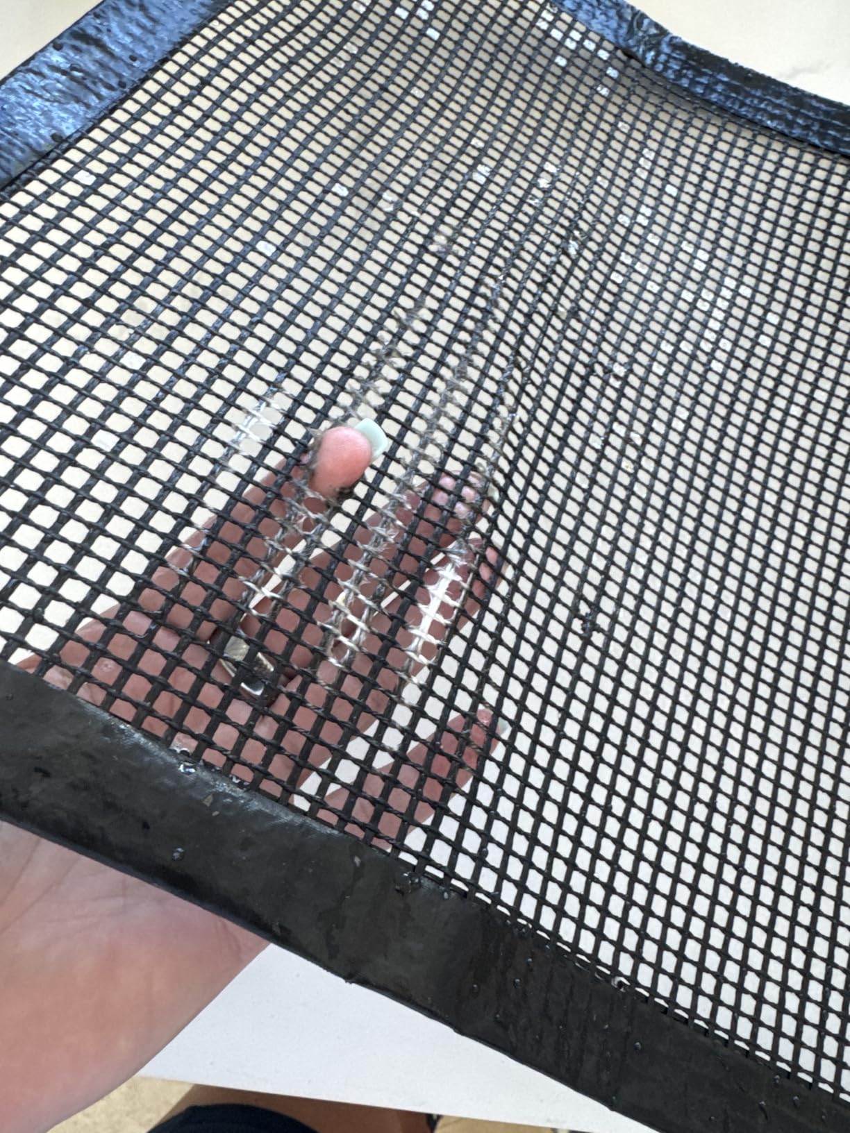 Grillaholics BBQ Mesh Grill Mat - Set of 2 Grill Mats Non Stick - Nonstick Grilling with More Delicious Smoky Flavor - Lifetime Warranty customer photo 2