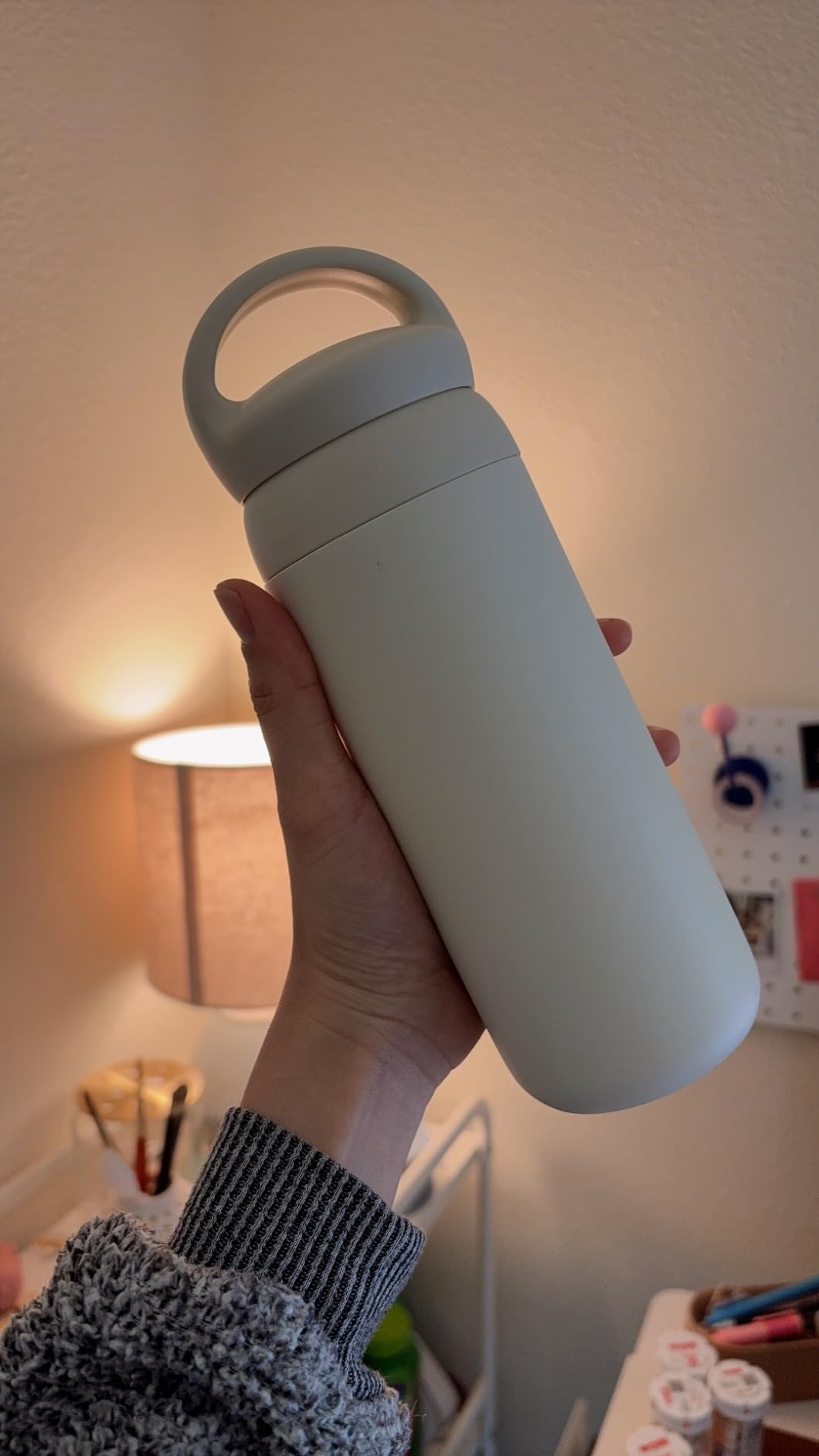 KINTO Day-off Tumbler, 16.9 fl oz (500 ml), White, Double Wall Vacuum Construction, Hot and Cold Insulation customer photo 1