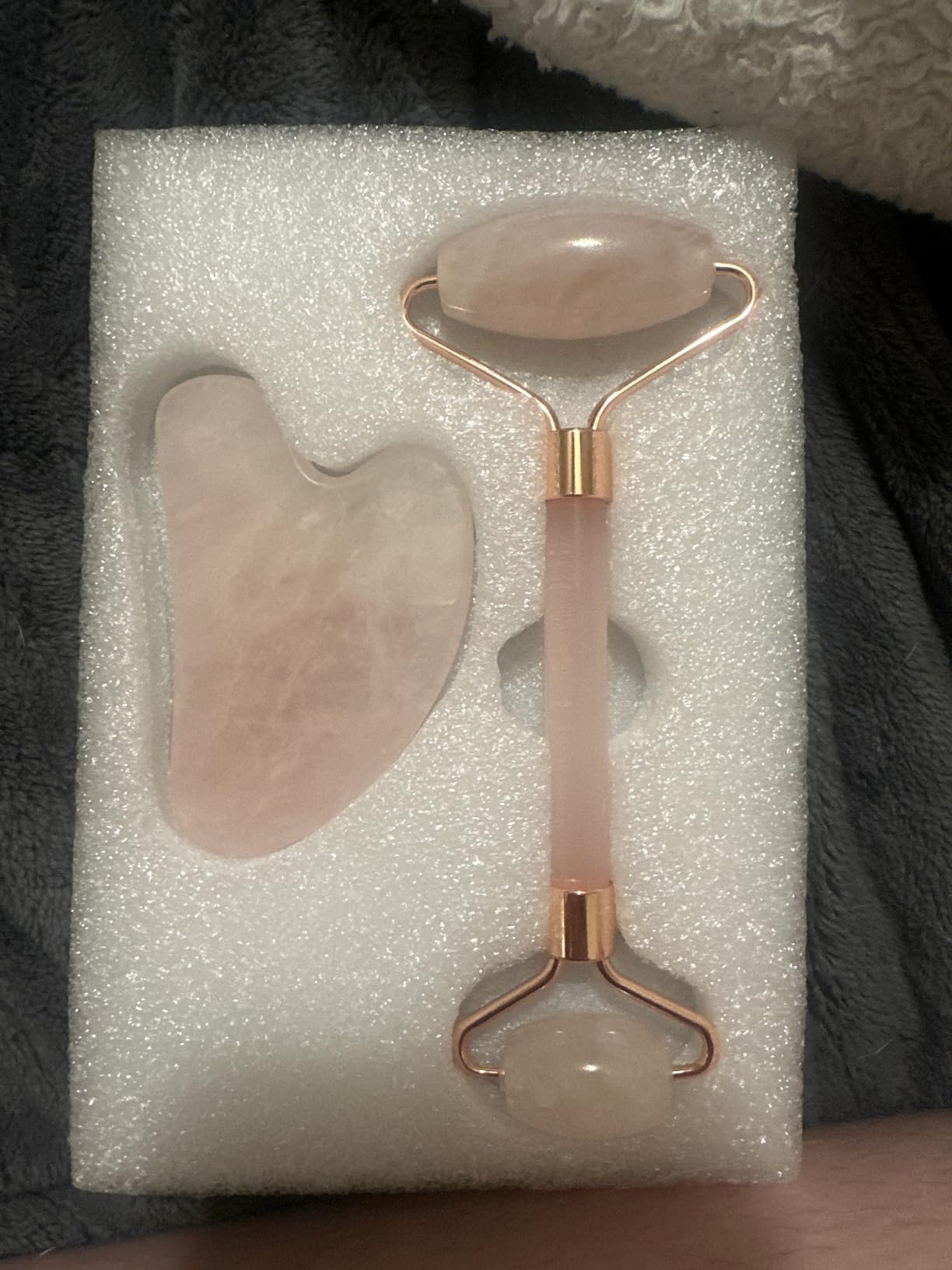 Deciniee Gua Sha Face Roller Tools: Jade Roller Facial Tools for Skin Care - Facial Massager for Face, Eyes, Neck, Relieve Fine Lines and Wrinkles customer photo 1