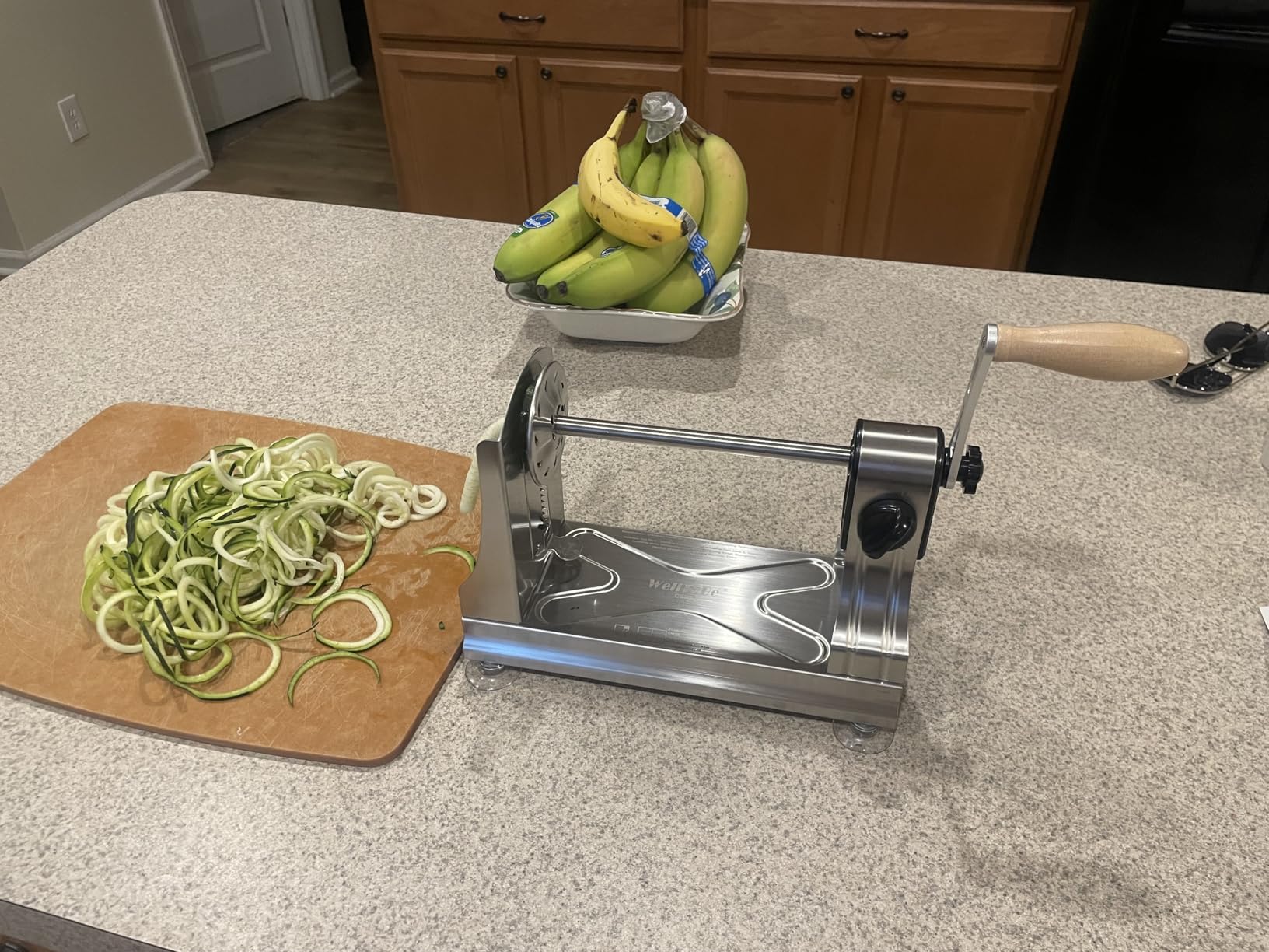 6-Blade Vegetable Spiralizer Spiral Slicer Veggie Pasta Spaghetti Maker for Healthy Low Carb/Paleo/Gluten - 304 Food Stainless Steel Body customer photo 2