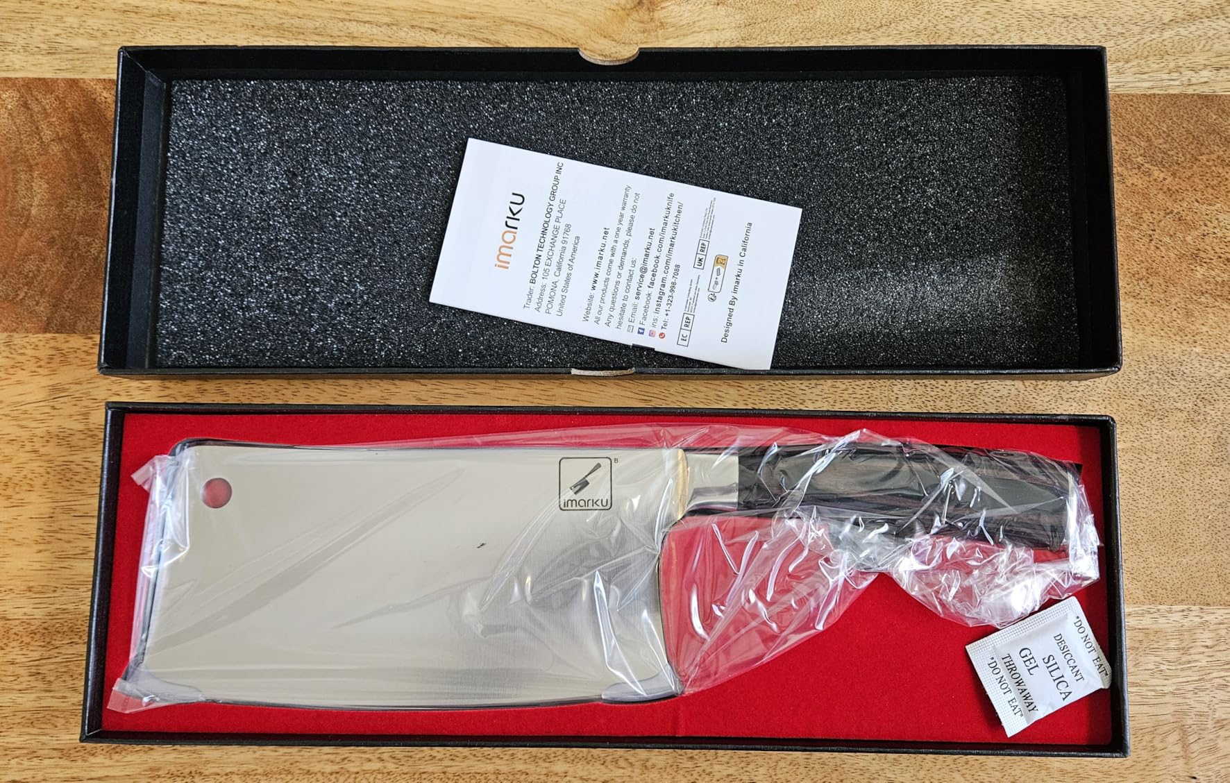 imarku Cleaver Knife 7 Inch Meat Cleaver, Japanese High Carbon Stainless Steel Butcher Knife with Ergonomic Handle, Ultra Sharp Chopping Knife, Kitchen Gadgets for Home/Restaurant, Dads Gifts customer photo 2
