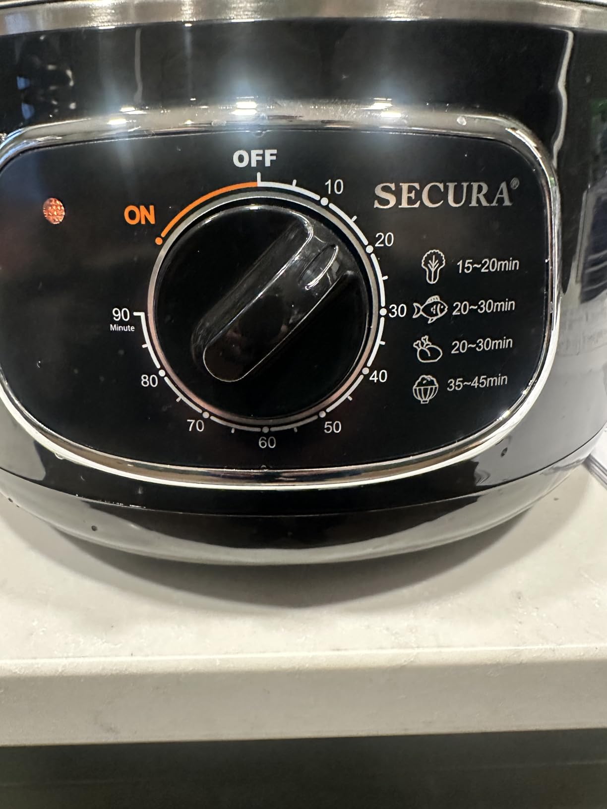 Secura 2 Stainless Steel Food Steamer 8.5 Qt Electric Glass Lid Vegetable Steamer Double Tiered Stackable Baskets with Timer customer photo 1