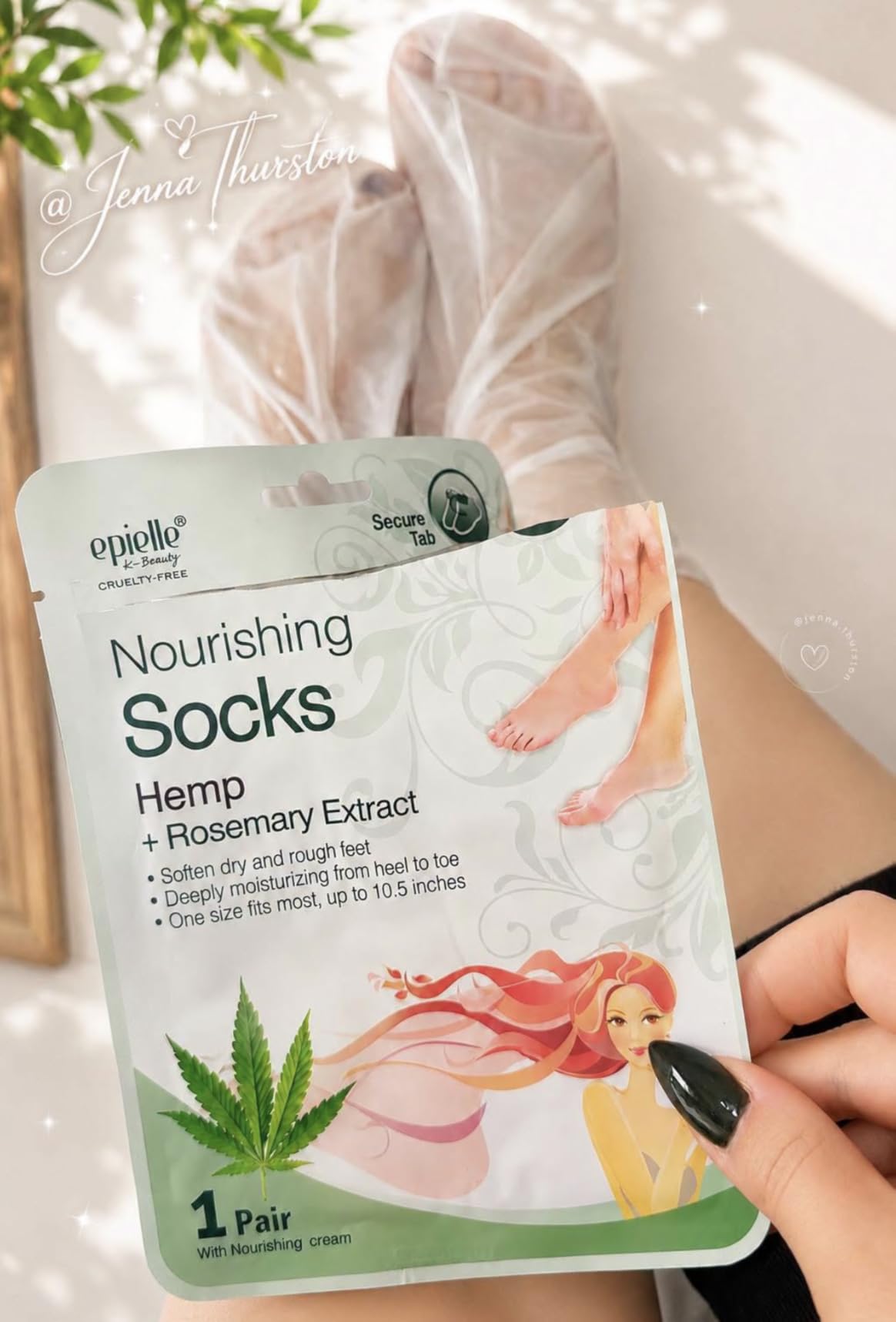 Epielle Foot Peel Mask | 2 Pairs | For Cracked Heels, Dead Skin & Calluses | Smooth & Repair Rough, Dry Skin | Beauty Gift, Spa Day, Gift Set | Korean Skincare customer photo 1