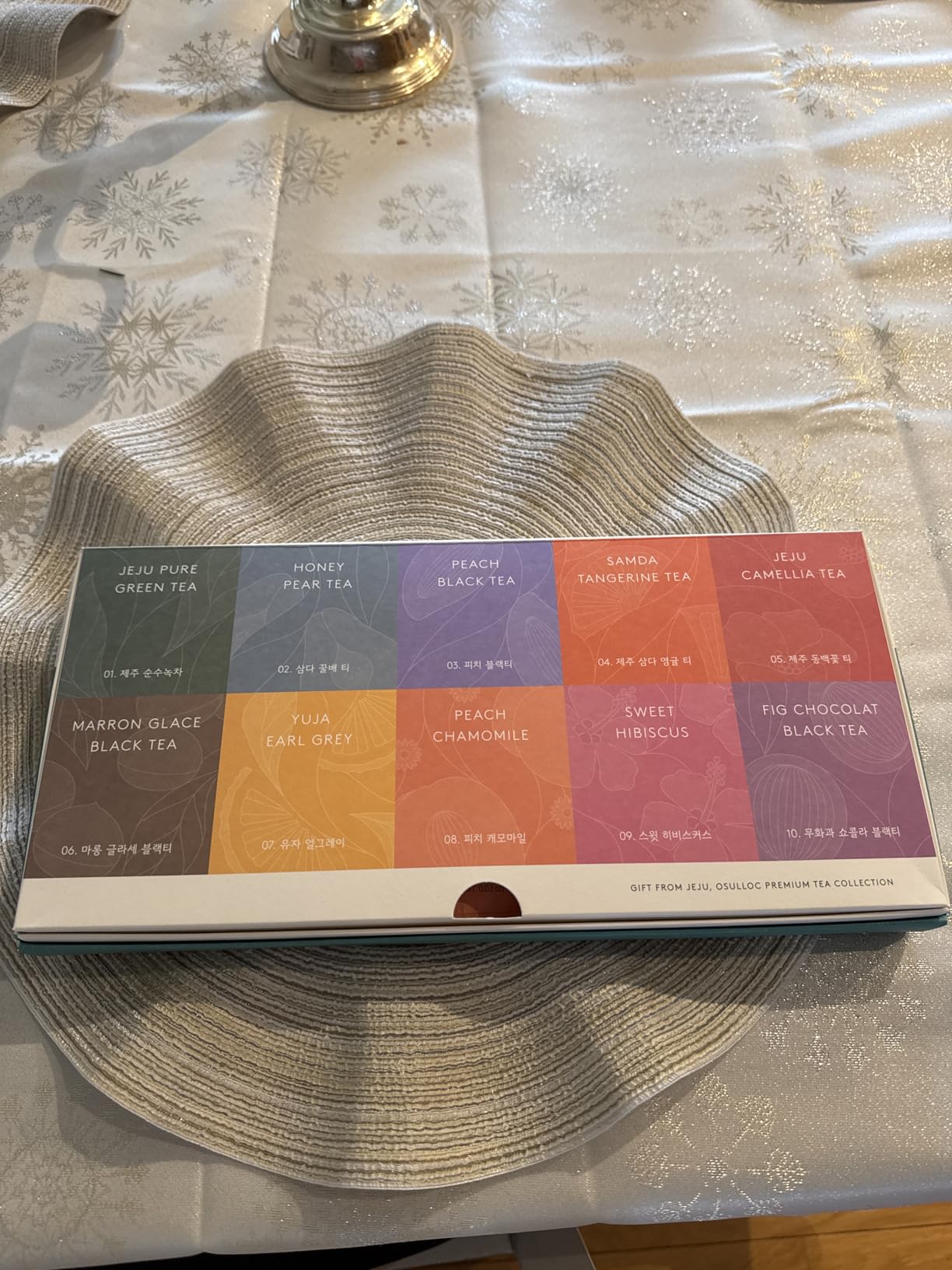 OSULLOC Premium Tea Collection (40 count, 10 flavors x 4 ea), Self Care Sampler Gift Box Variety Pack, Premium Organic Pure & Blended Tea from Jeju customer photo 2