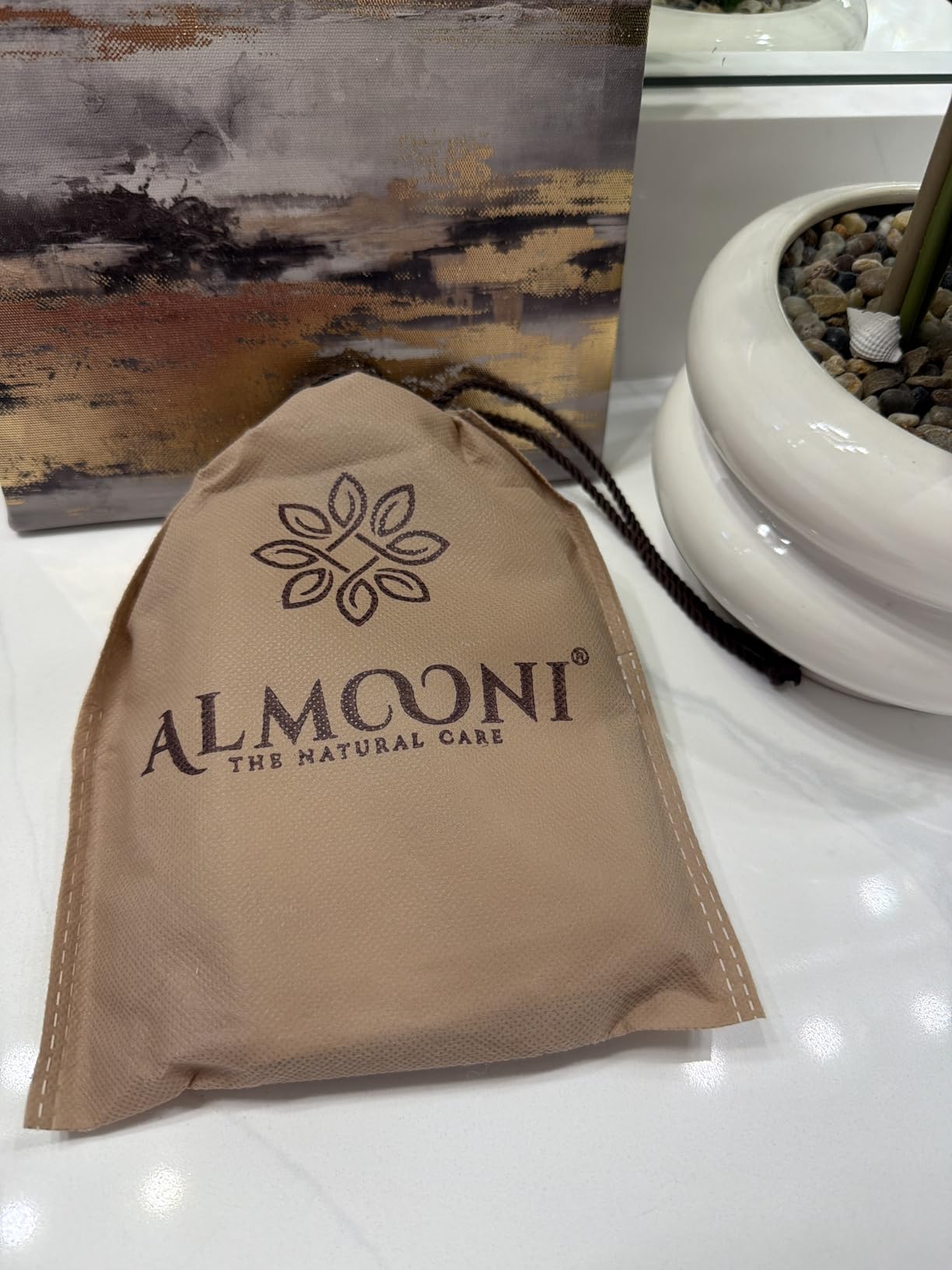 Almooni Natural Loofah Exfoliating Body Scrubber, Made with Natural Egyptian Shower Loofah Sponge, Bath Shower Loofah Sponge for Women and Men, for Face and Body That Gets You Clean - 2 Count (1 Pack) customer photo 1