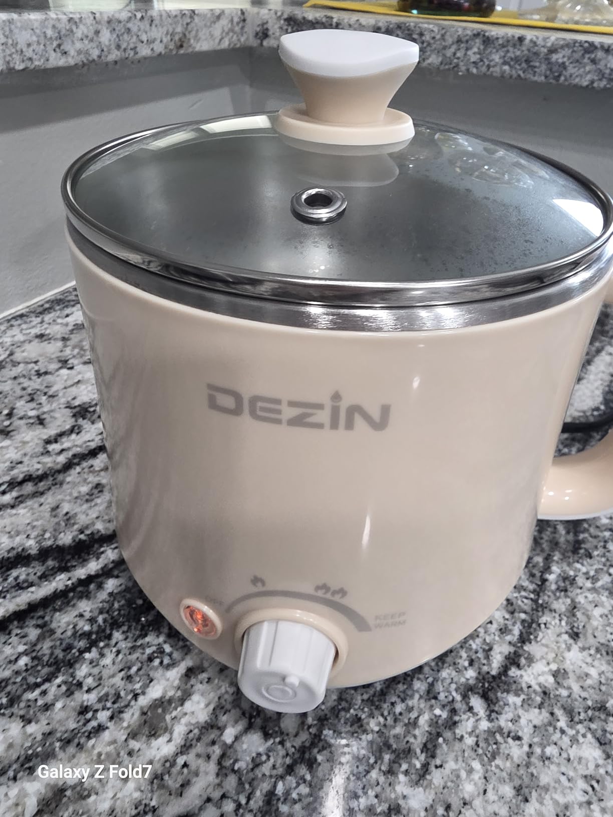 Dezin Electric Pot, 1.6L Ramen Cooker, Hot Pot Electric Stainless Steel, Multifunctional Cooker for Egg, Pasta, Soup, Porridge, Oatmeal with Temperature Control and Keep Warm Function customer photo 2