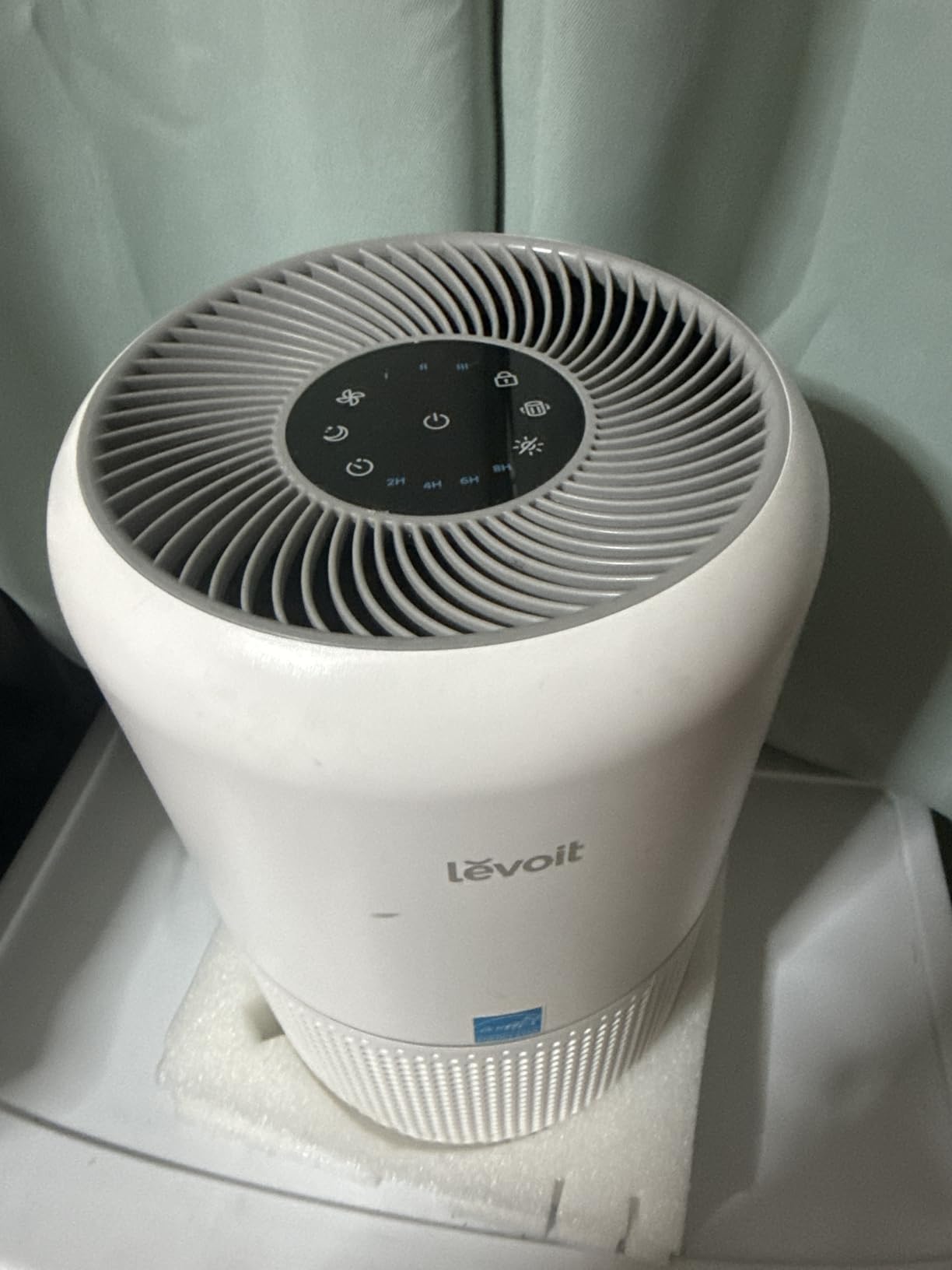 Levoit Air Purifier for Home Allergies and Pets Hair Smokers in Bedroom, H13 True HEPA Filter, 24db Filtration System Cleaner Odor Eliminators, Remove 99.97% Dust Smoke Mold Pollen, Core 300, White customer photo 2