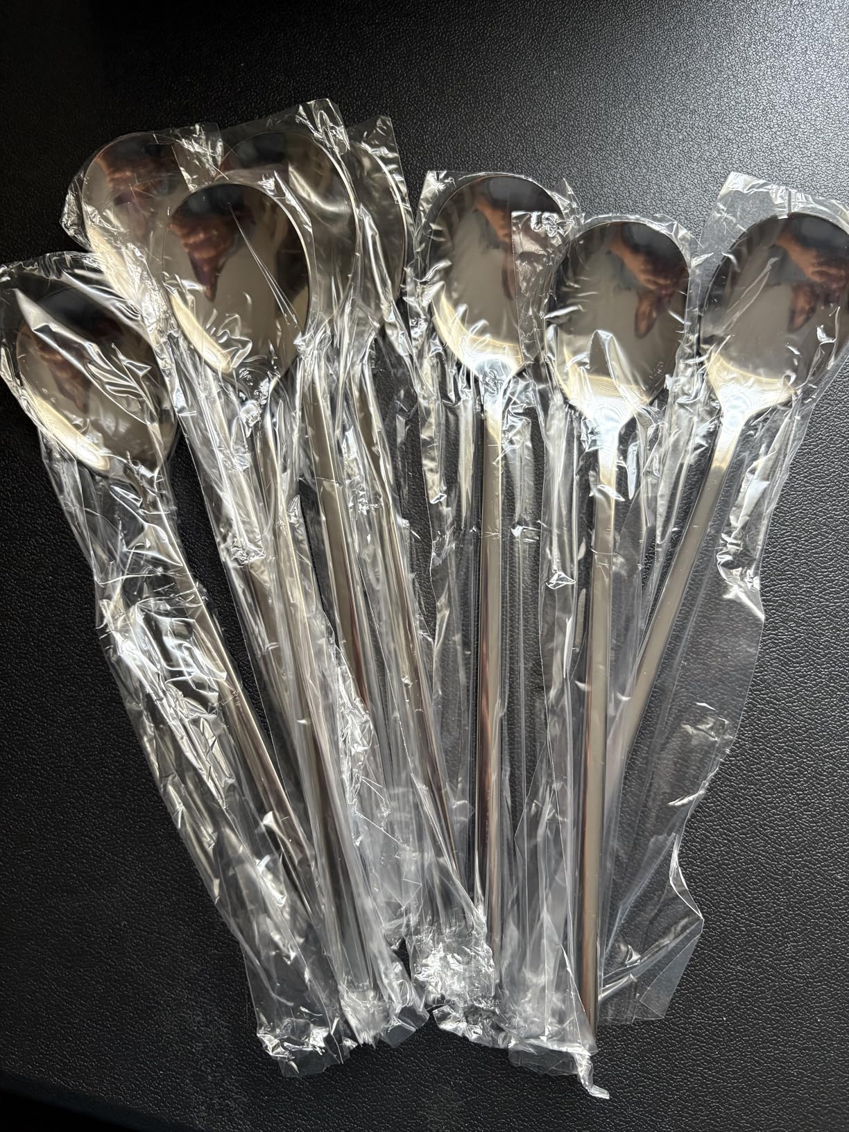 IQCWOOD Spoons, 8 Pcs Korean Spoon, 8.5 Inch Stainless Steel Soup Spoons | Korean Soup Spoons with Long Handle, Smooth Edges & Mirror Finish, Flatware Set for Everyday Home, Kitchen, or Restaurant Use customer photo 2