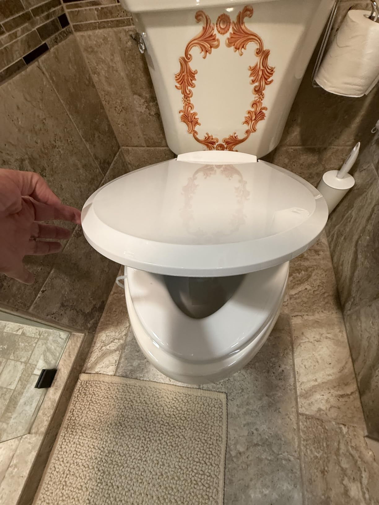 Brondell Bidet Toilet Seat Non-Electric Swash Ecoseat, Fits Elongated Toilets, White - Dual Nozzle System, Ambient Water Temperature - Bidet with Easy Installation customer photo 1
