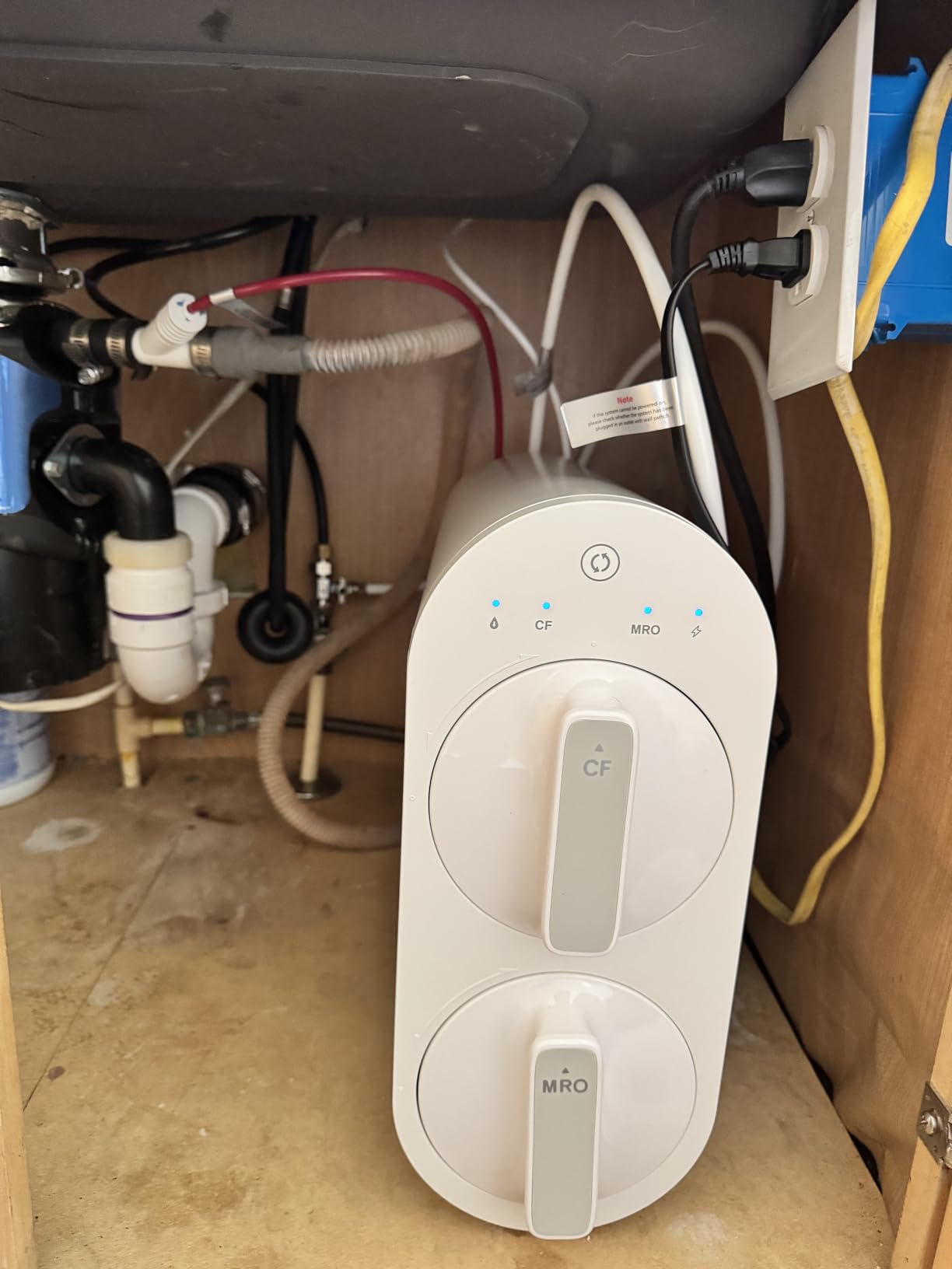 Waterdrop G2 Reverse Osmosis System, 7 Stage Tankless RO Water Filter System, Under Sink Water Filtration System, 400 GPD, 1:1 Pure to Drain, Reduces TDS, USA Tech customer photo 2