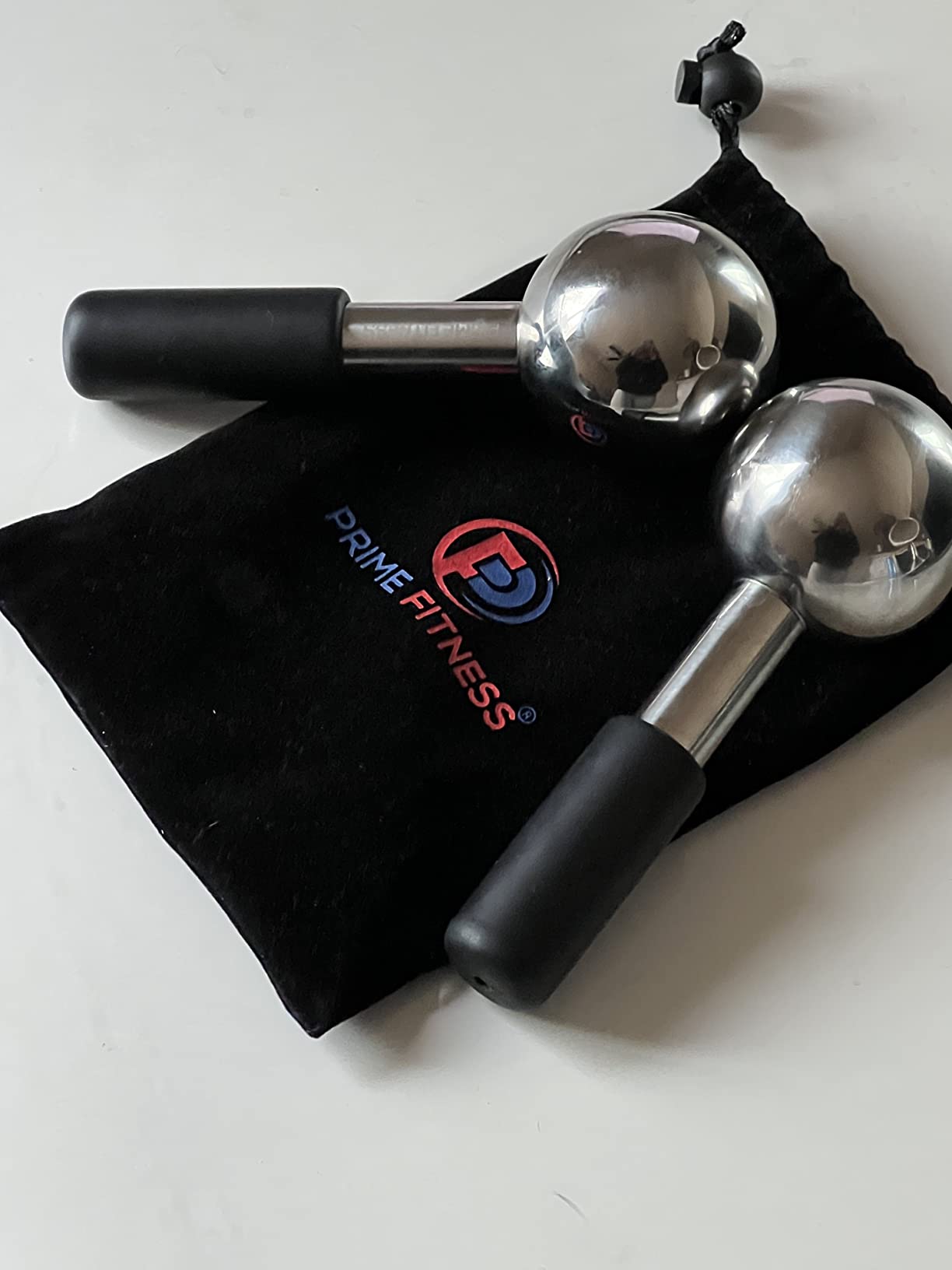 Ice Globes for Facials | Unbreakable Steel Cooling Roller | Cryo Sticks for Face | Massager for Face Neck & Eyes | Skin Care for Dark Circles, Puffiness, Wrinkles, Collagen Production (White) customer photo 2