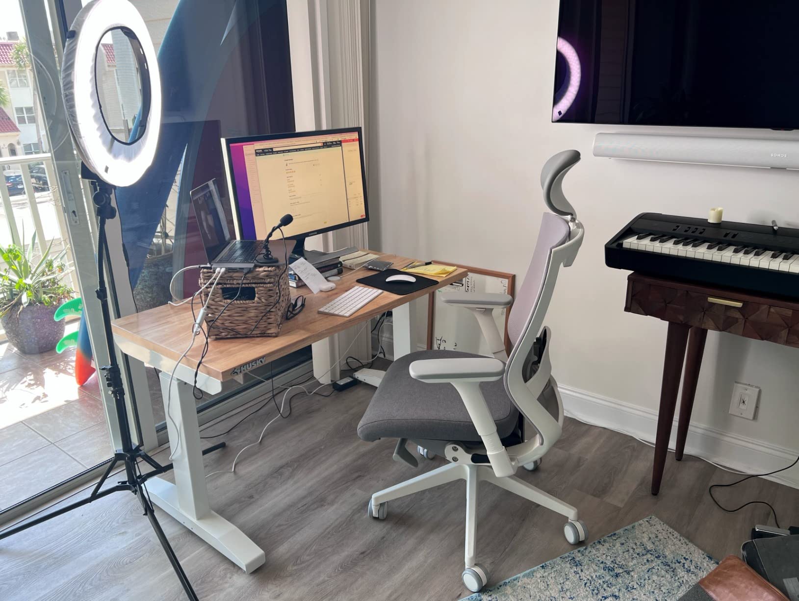 Sidiz T50 Ergonomic Office Chair: High Performance Home Office Chair with Adjustable Headrest, Lumbar Support, 3D Armrest, Seat Depth, Mesh Back Computer Chair (Blue) customer photo 2