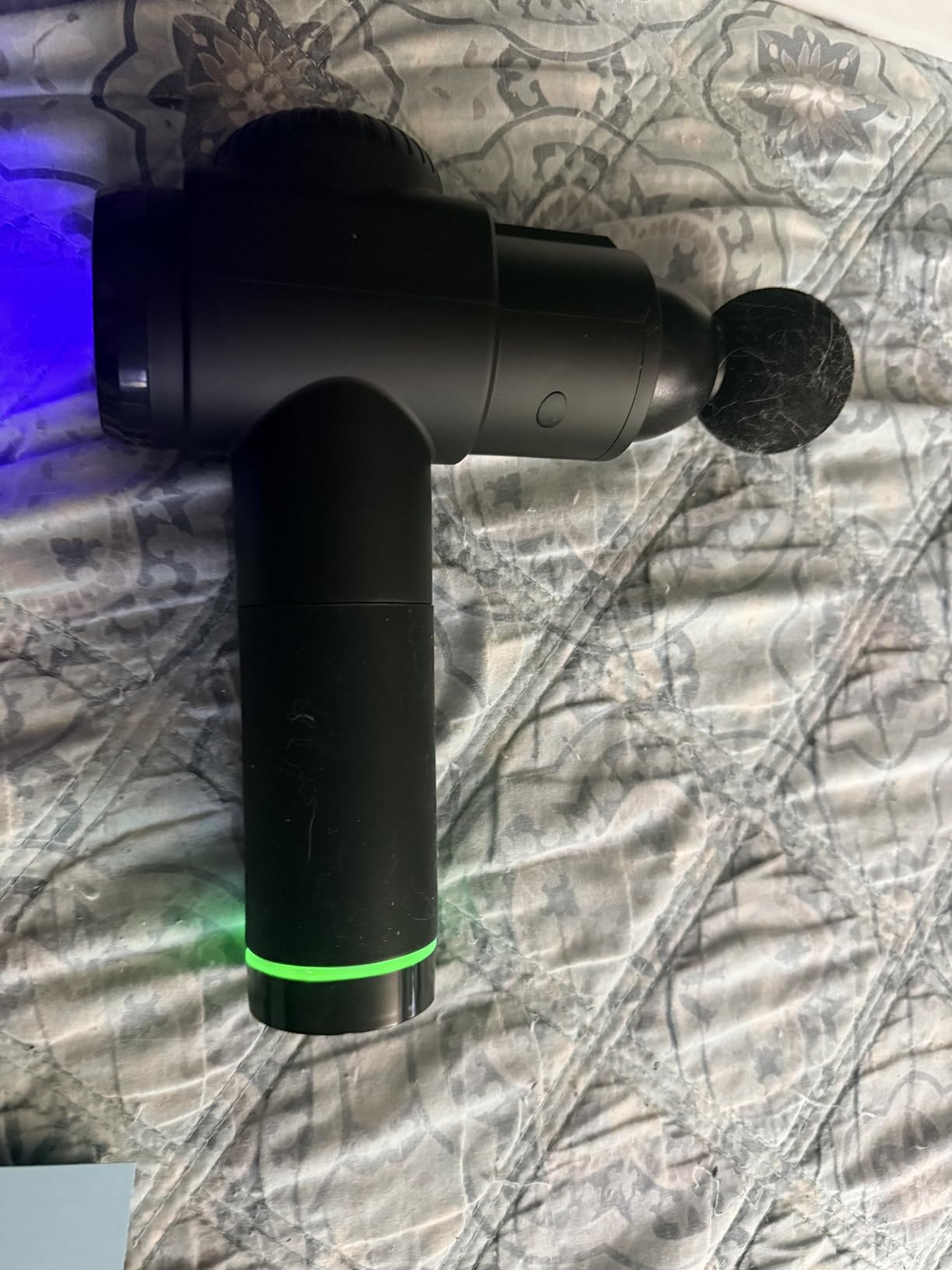 TOLOCO Massage Gun, Deep Tissue Back Massage for Athletes for Pain Relief, Percussion Massager with 10 Massages Heads & Silent Brushless Motor, Fathers Day Dad Gifts, Black customer photo 2