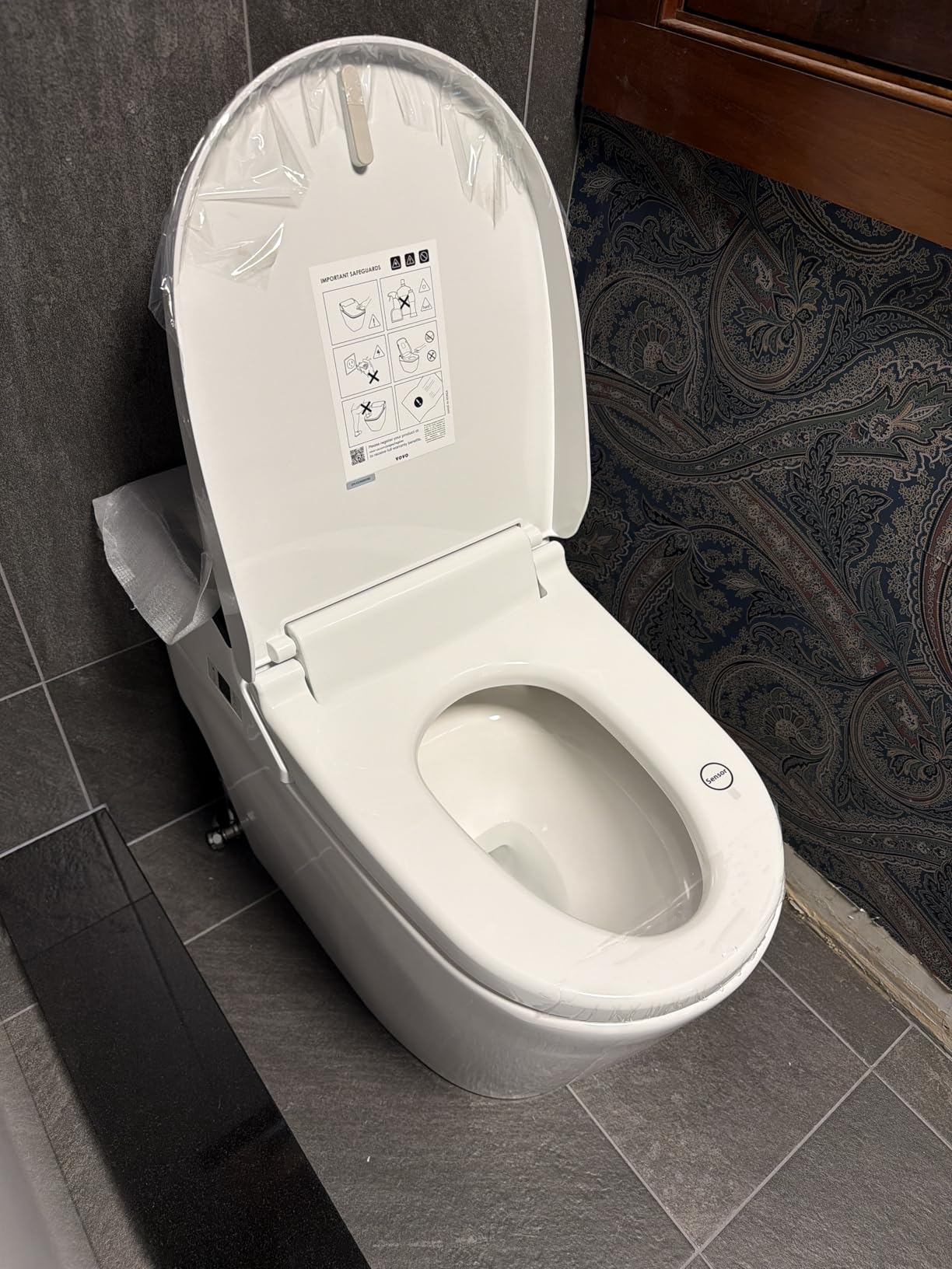 VOVO VB-4000SE Elongated Bidet Toilet Seat, Warm Water, LED Light, Heated Seat, White, Deodorizer, Dryer, Stainless Steel Nozzle, Made in Korea customer photo 2