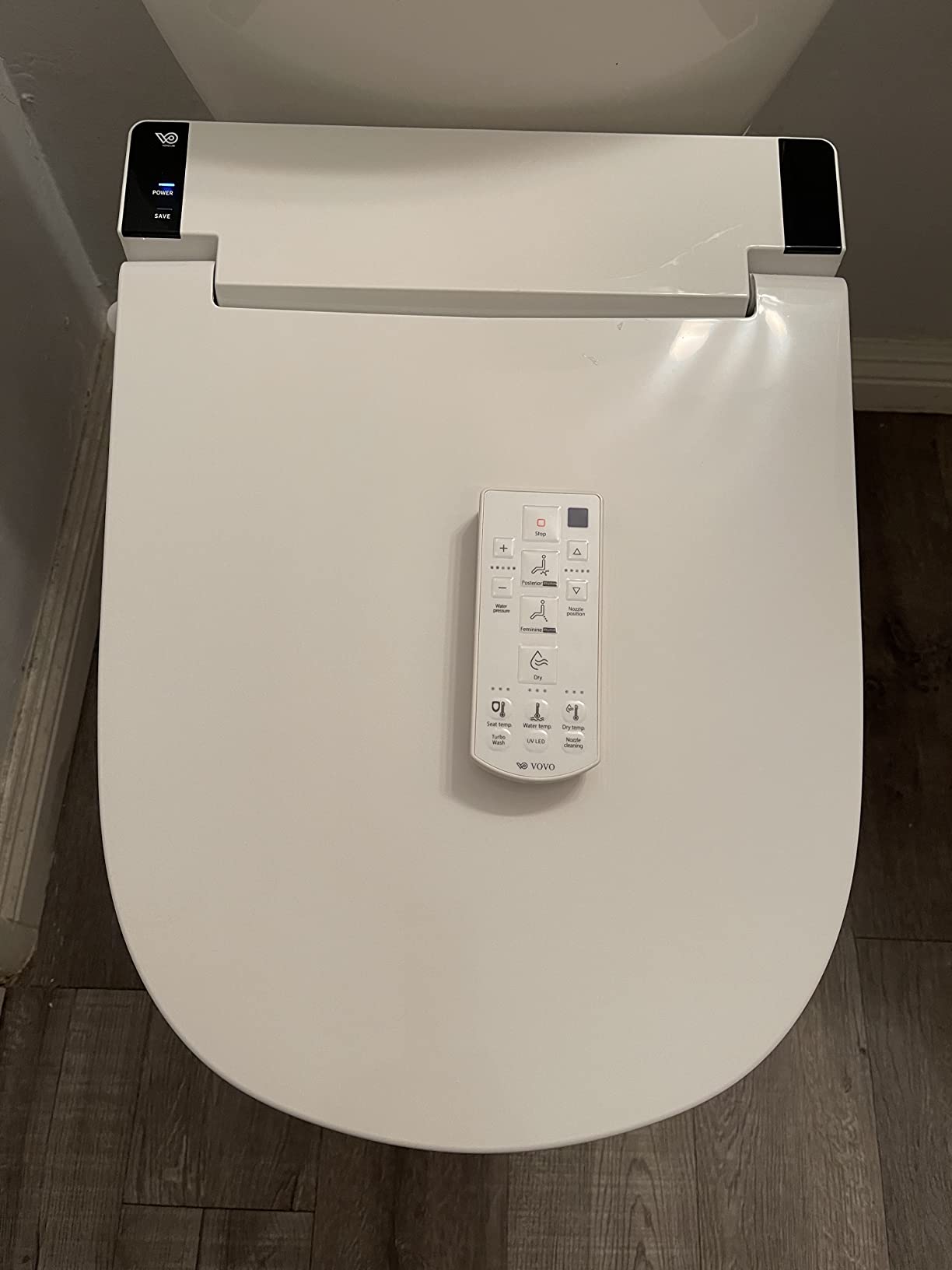 VOVO VB-6100SR Round Bidet Toilet Seat, Warm Water, LED Light, Heated Seat, White, Dryer, Stainless Steel Nozzle, Made in Korea customer photo 2