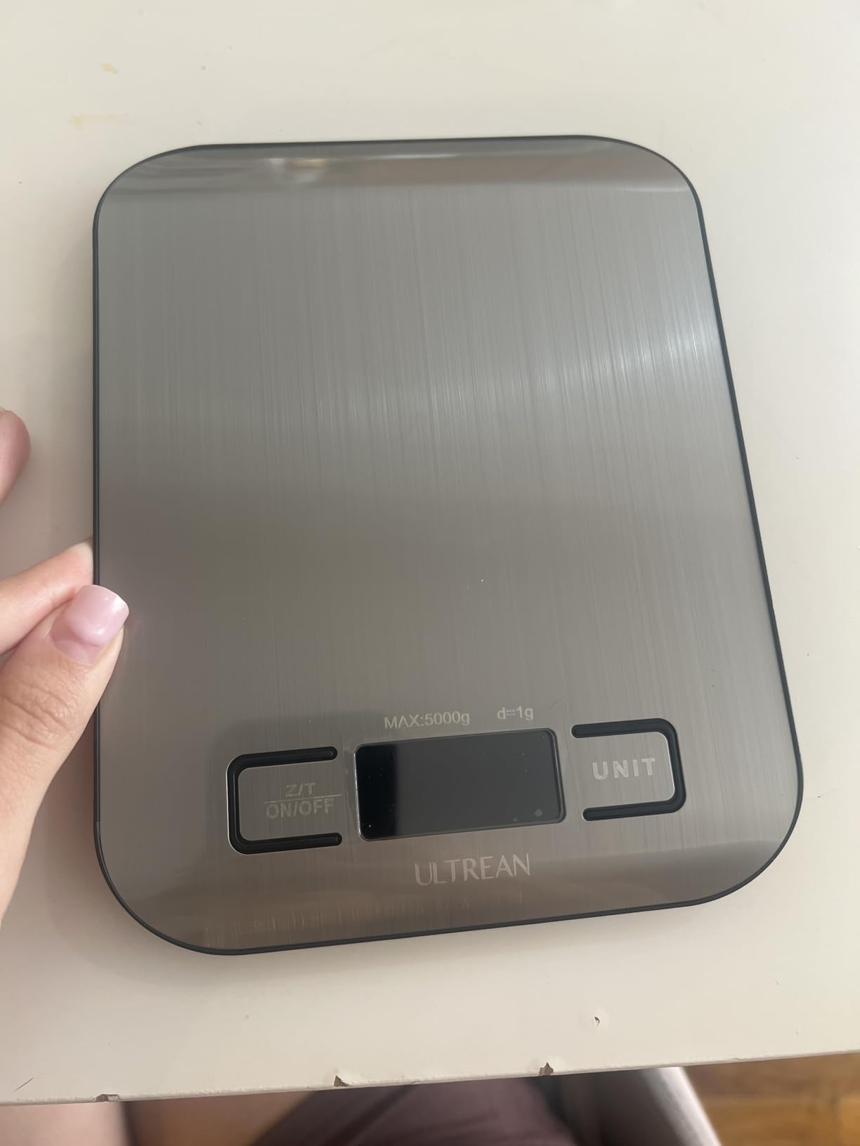 Ultrean Food Scale, Digital Kitchen Scale with LCD Display, Weight Grams and Ounces for Baking Cooking and Meal Prep, 6 Units with Tare Function, 304 Stainless Steel, 11lb (Batteries Included) customer photo 2