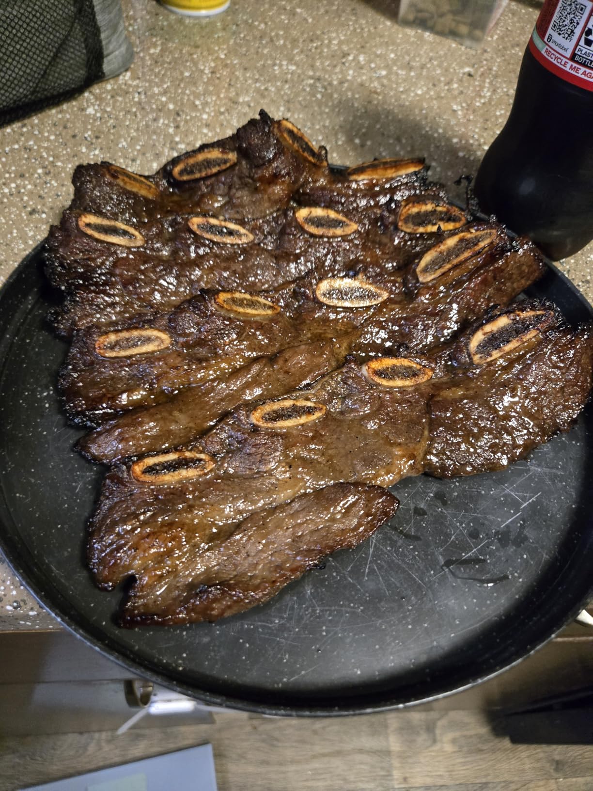 Wang Galbi Marinade, Korean BBQ Sauce for Beef Short Ribs | Sweet & Smoky Kalbi Marinade, Authentic Korean Rib Sauce, Made in Korea, No MSG, 16.93 oz Bottle customer photo 1