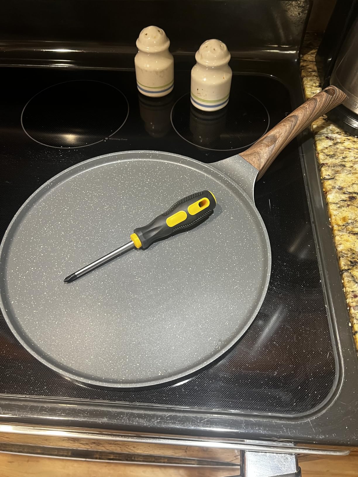 SENSARTE 10 Inch Nonstick Crepe Pan Granite Coating Pancake Pan Gray customer photo 1