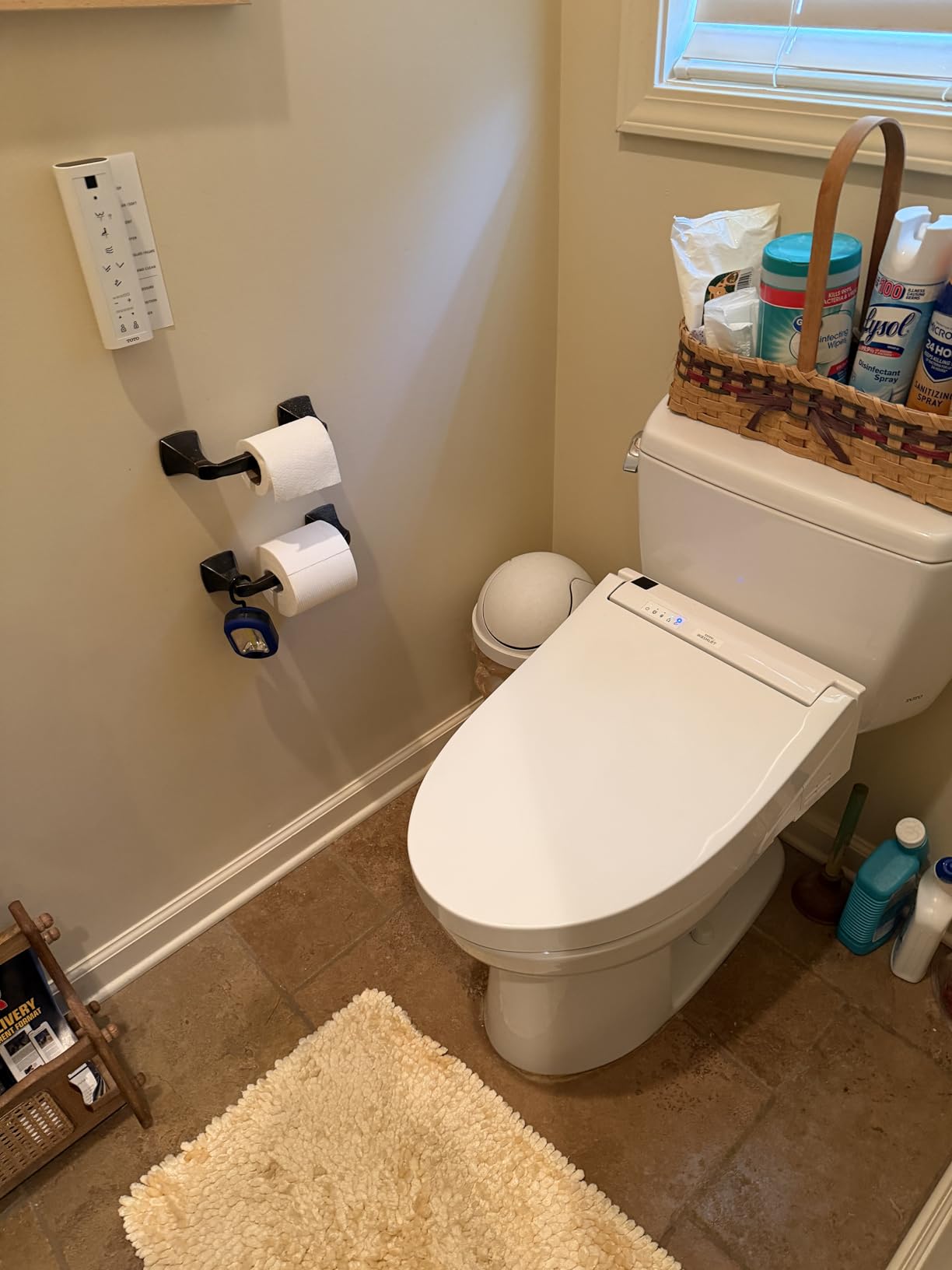 TOTO WASHLET C5 Electronic Bidet Toilet Seat with PREMIST and EWATER+ Wand Cleaning, Elongated, Cotton White customer photo 2