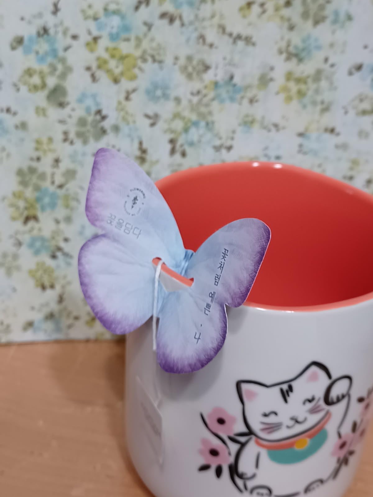 KKOKDAM Korean Tea Gift Set Sampler - 3 Flavor Pink Butterfly Tea Bag Sampler - Elegant Box for Tea Lovers - Perfect as Korean Gifts for Women customer photo 2