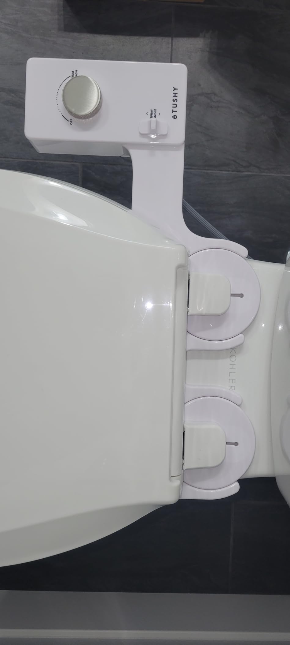 TUSHY Classic 3.0 Bidet Toilet Seat Attachment, Brushed Nickel customer photo 2