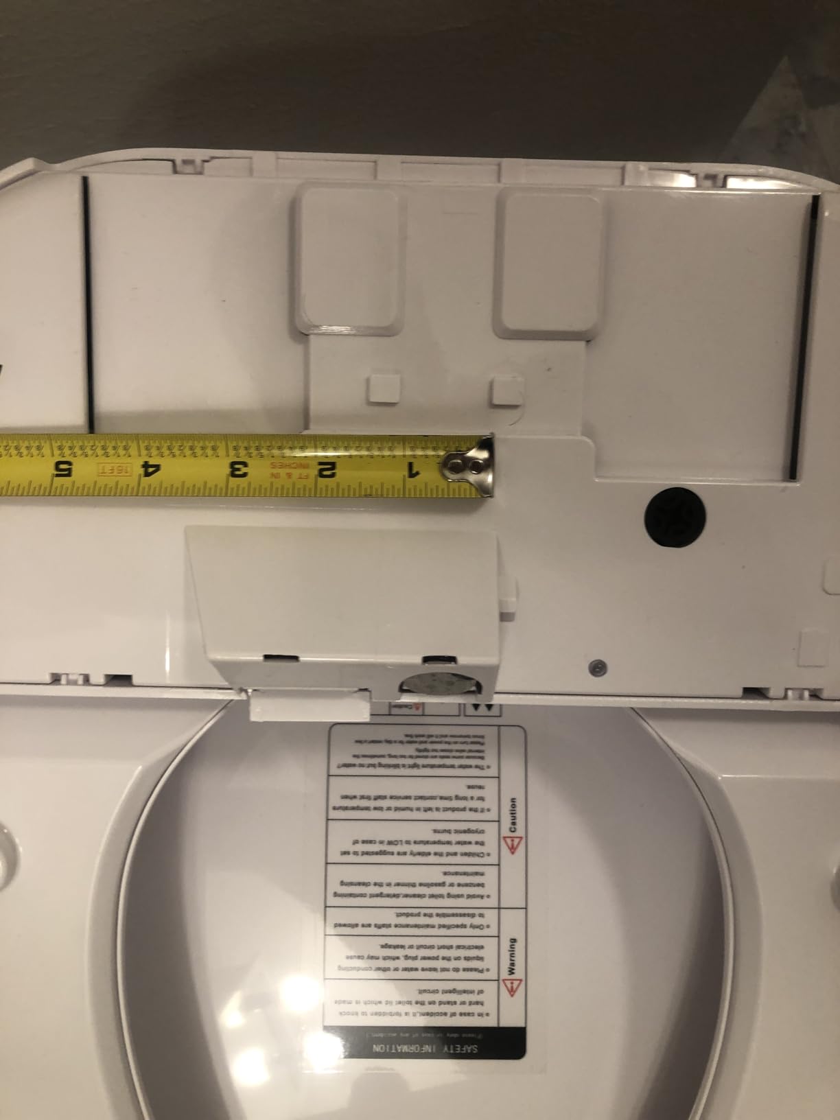 ZMJH ZMA102 Bidet Toilet Seat, Unlimited Warm Water, Vortex Wash, Electronic Heated, Warm Air Dryer, Rear and Front Wash, LED Light, Need Electricity, White, (Elongated) customer photo 2